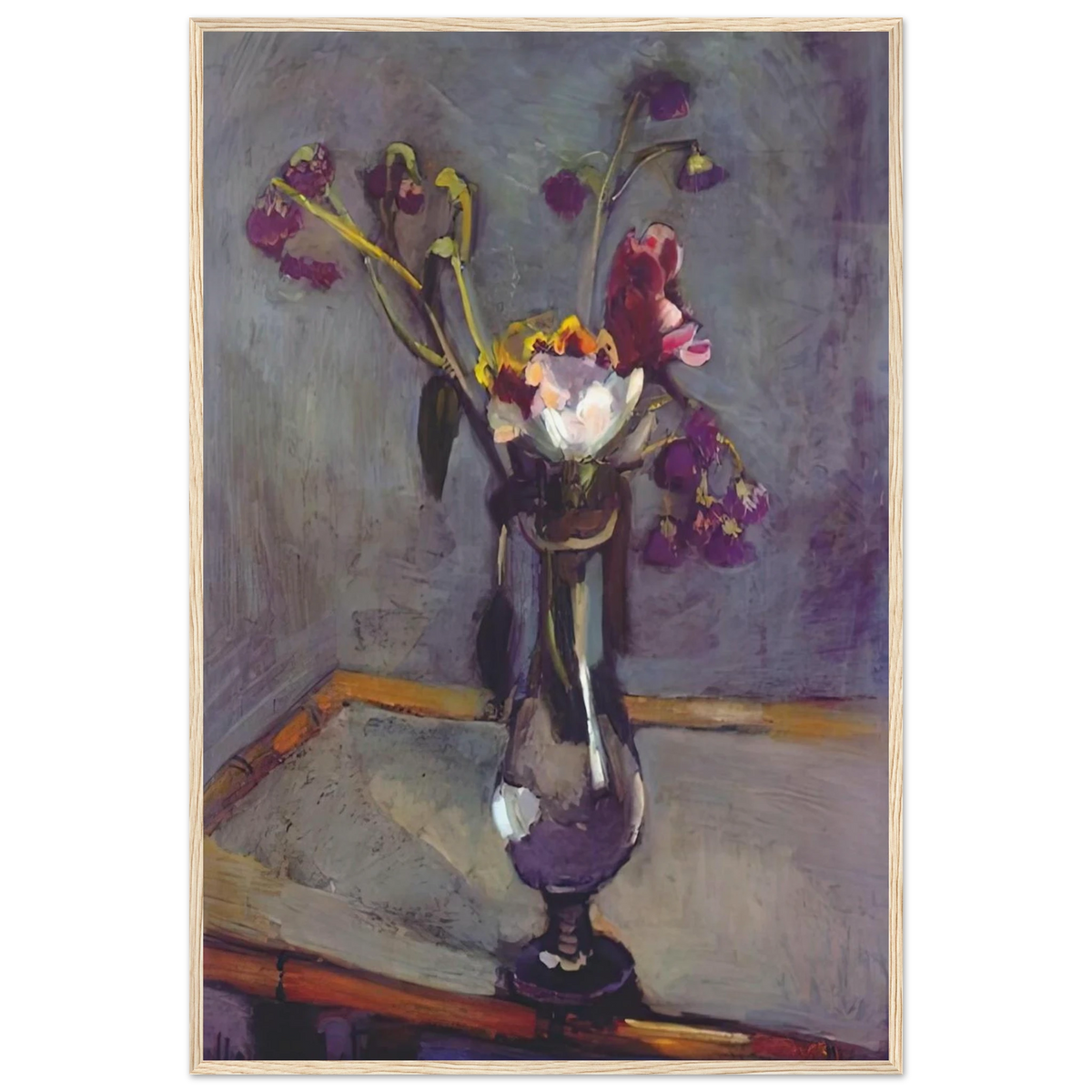 BOUQUET ON A BAMBOO TABLE 1903 Framed Poster | Henri Matisse Framed Prints Wall Art | Henri Matisse Print