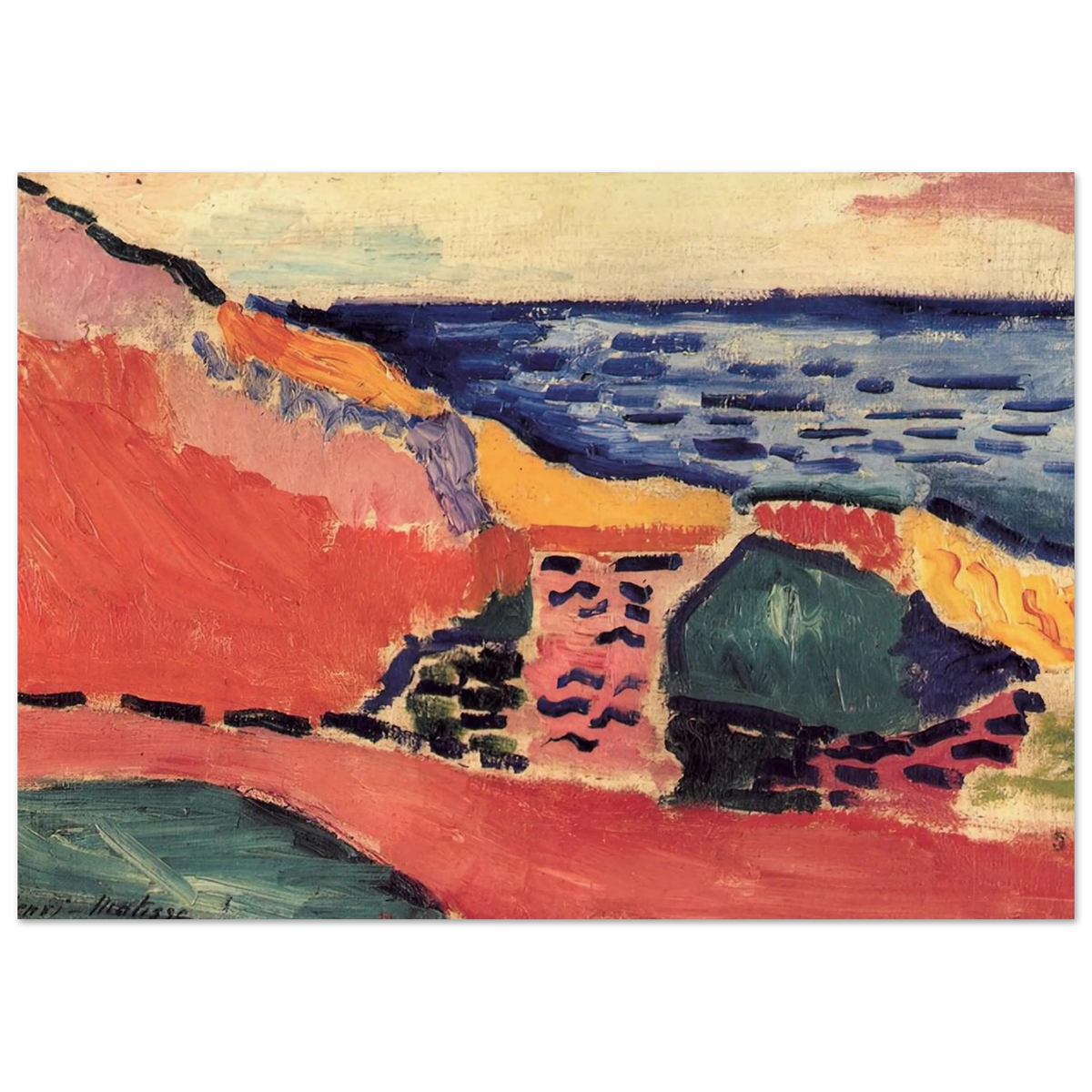 LA MOULADE COLLIOURE IN THE SUMMER 1905 Poster | Henri Matisse Poster | Henri Matisse Print