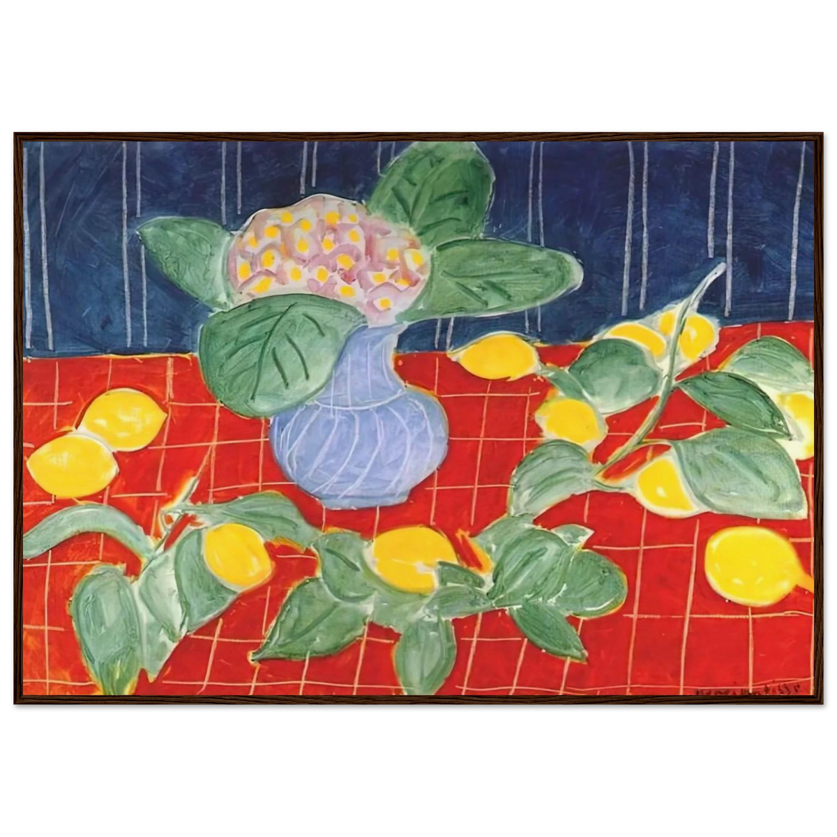 LEMONS AND SAXIFRAGES 1943 Framed Poster | Henri Matisse Framed Prints Wall Art | Henri Matisse Print