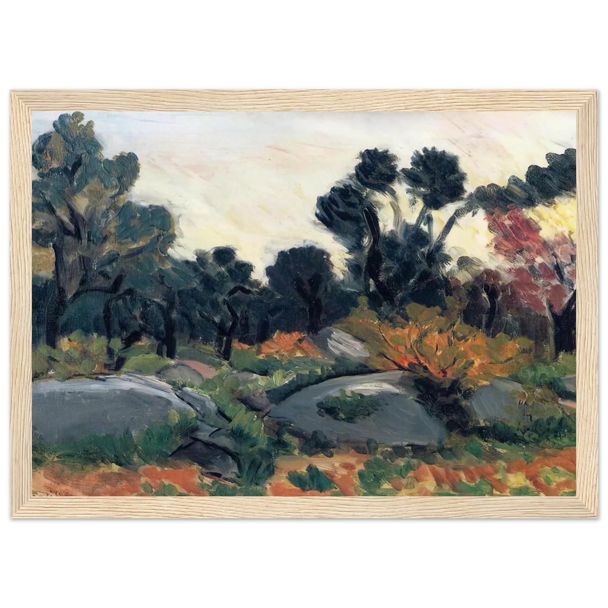 LANDSCAPE 3 Framed Poster | Henri Matisse Framed Prints Wall Art | Henri Matisse Print
