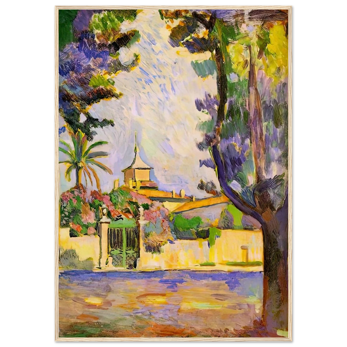 PLACE DES LICES ST TROPEZ 1904 Framed Poster | Henri Matisse Framed Prints Wall Art | Henri Matisse Print