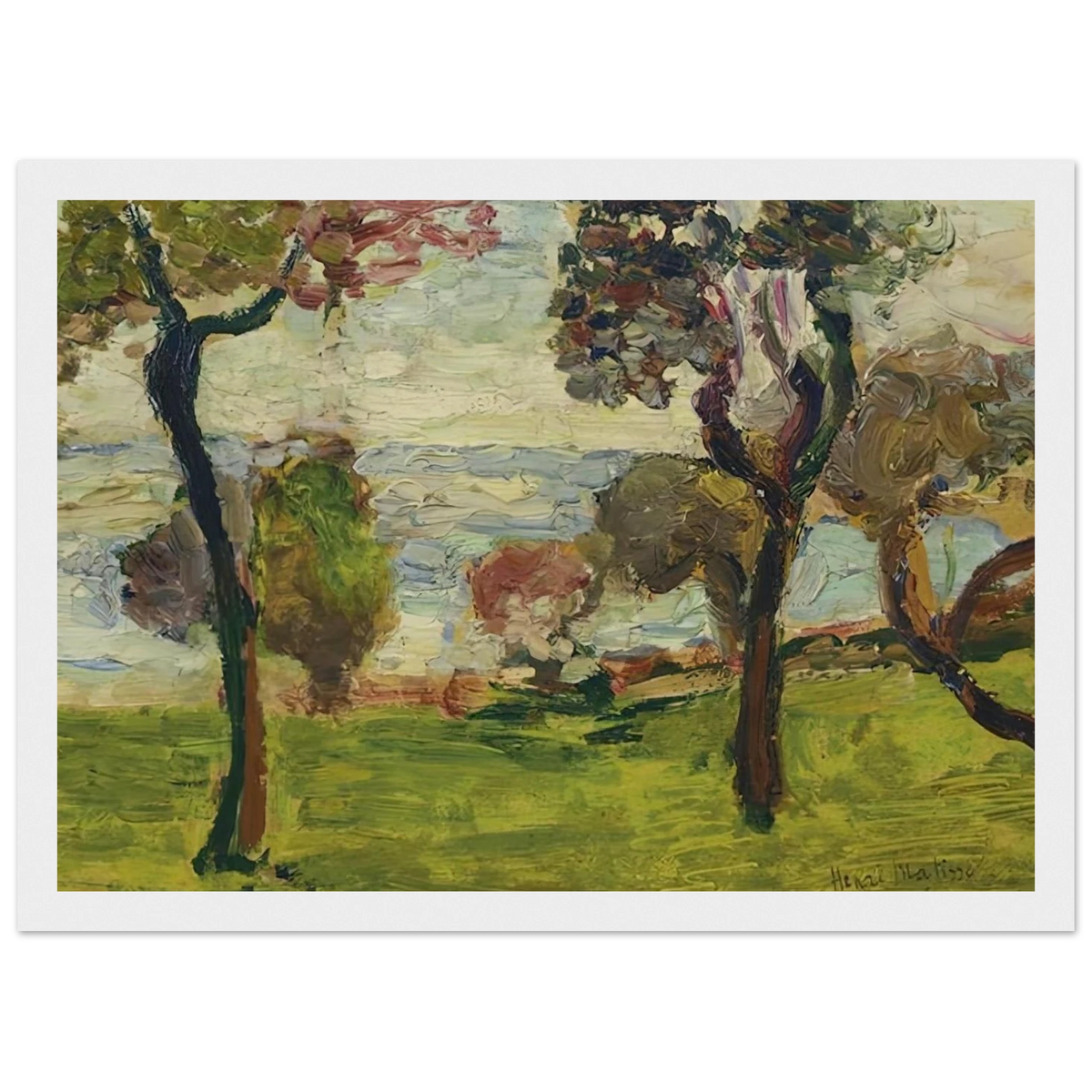 PAYSAGE 1898 Framed Poster | Henri Matisse Framed Prints Wall Art | Henri Matisse Print