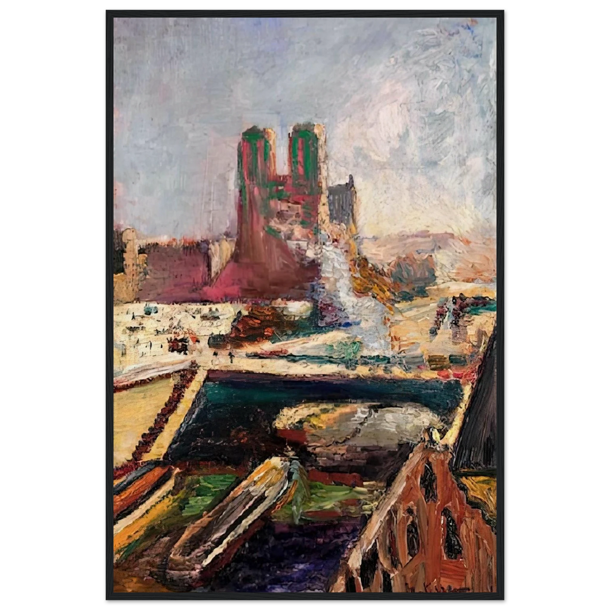 NOTRE DAME 1900 Framed Poster | Henri Matisse Framed Prints Wall Art | Henri Matisse Print