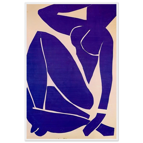 BLUE NUDE III 1952 Framed Poster | Henri Matisse Framed Prints Wall Art | Henri Matisse Print