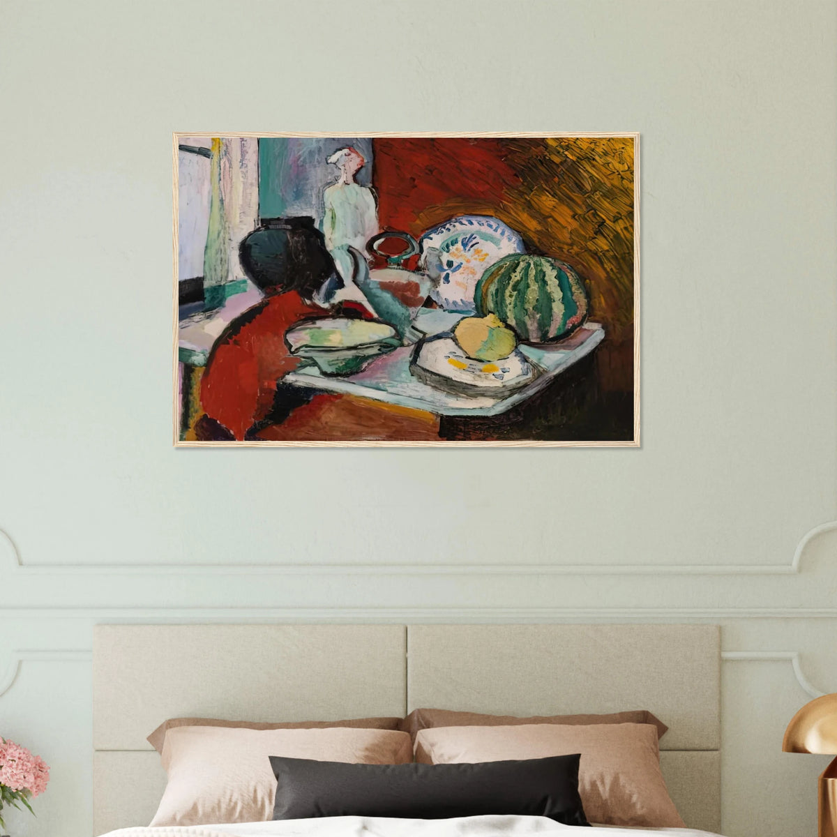 DISHES AND MELON 1907 Framed Poster | Henri Matisse Framed Prints Wall Art | Henri Matisse Print