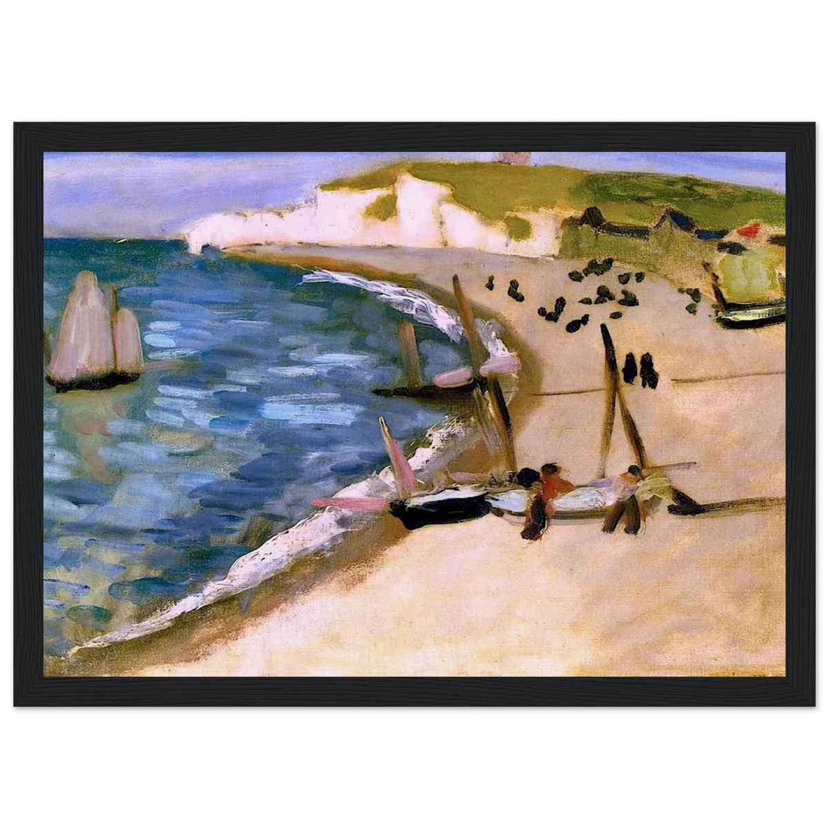 AHT AMONT CLIFFS AT ETRETAT 1921 Framed Poster | Henri Matisse Framed Prints Wall Art | Henri Matisse Print