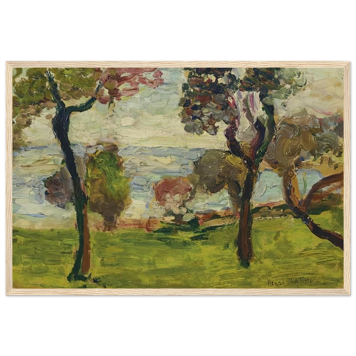 PAYSAGE 1898 Framed Poster | Henri Matisse Framed Prints Wall Art | Henri Matisse Print