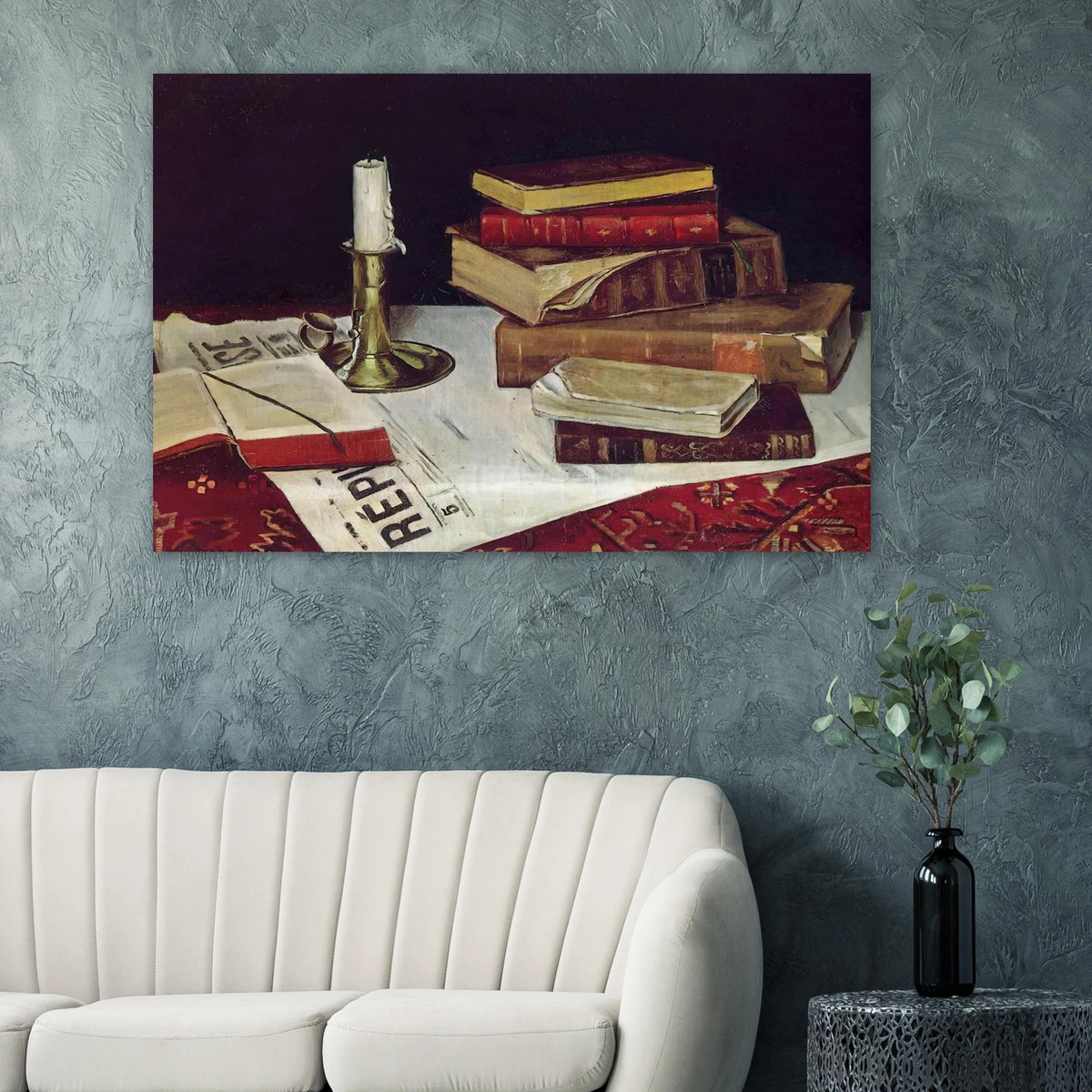 STILL LIFE WITH BOOKS AND CANDLE 1890 Poster | Henri Matisse Poster | Henri Matisse Print