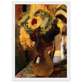 BOUQUET OF SUNFLOWERS 1897 Framed Poster | Henri Matisse Framed Prints Wall Art | Henri Matisse Print
