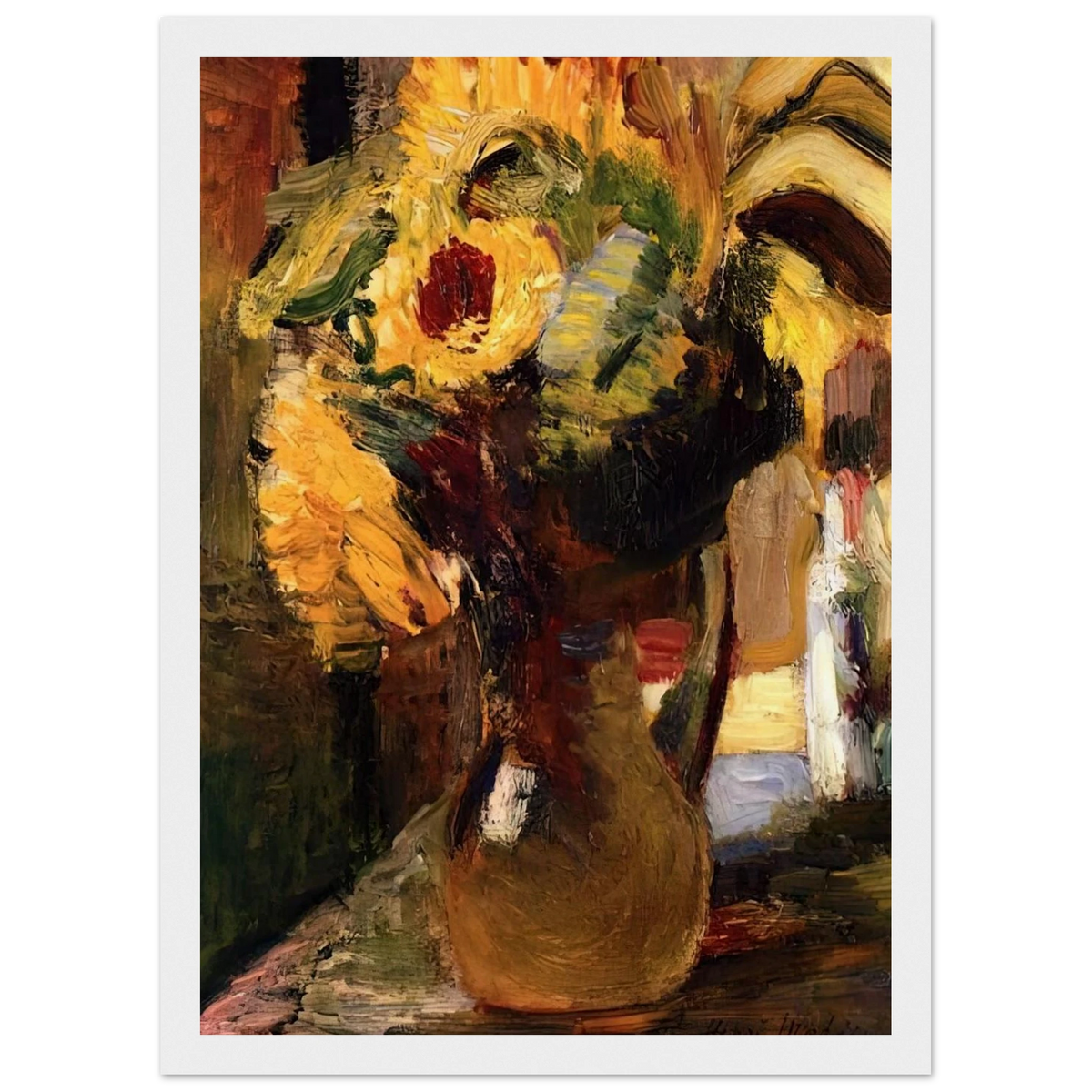 BOUQUET OF SUNFLOWERS 1897 Framed Poster | Henri Matisse Framed Prints Wall Art | Henri Matisse Print