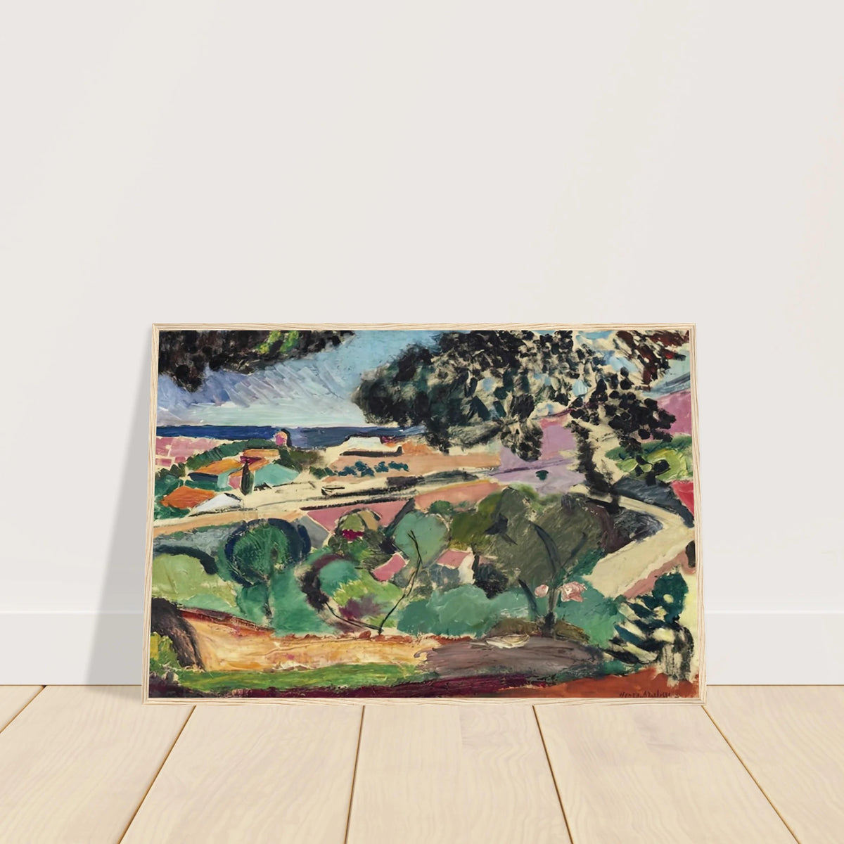 PAYSAGE DE COLLIOURE 1907 Framed Poster | Henri Matisse Framed Prints Wall Art | Henri Matisse Print