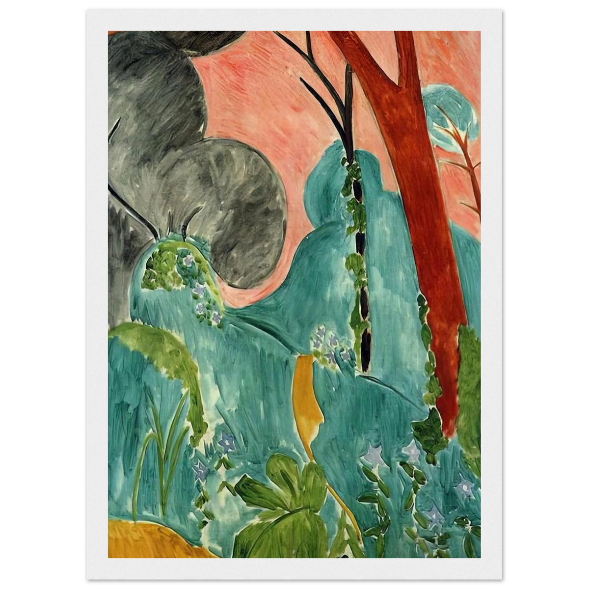 MORACCAN GARDEN 1912 Framed Poster | Henri Matisse Framed Prints Wall Art | Henri Matisse Print