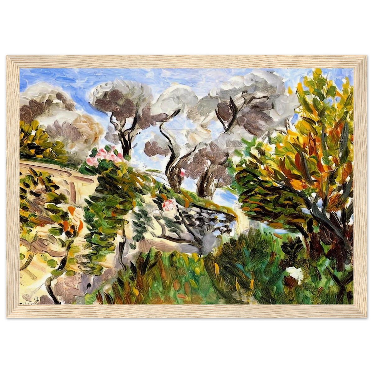 OLIVE TREES RENOIR S GARDEN IN CAGNES 1917 Framed Poster | Henri Matisse Framed Prints Wall Art | Henri Matisse Print