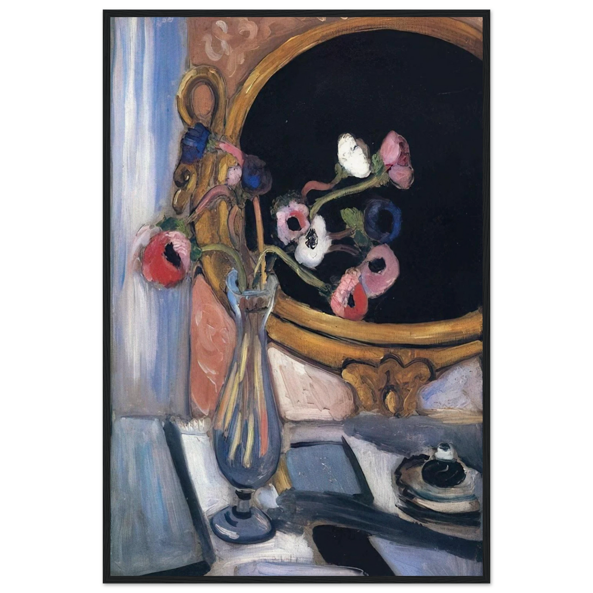 ANEMONE AND MIRROR 1920 Framed Poster | Henri Matisse Framed Prints Wall Art | Henri Matisse Print