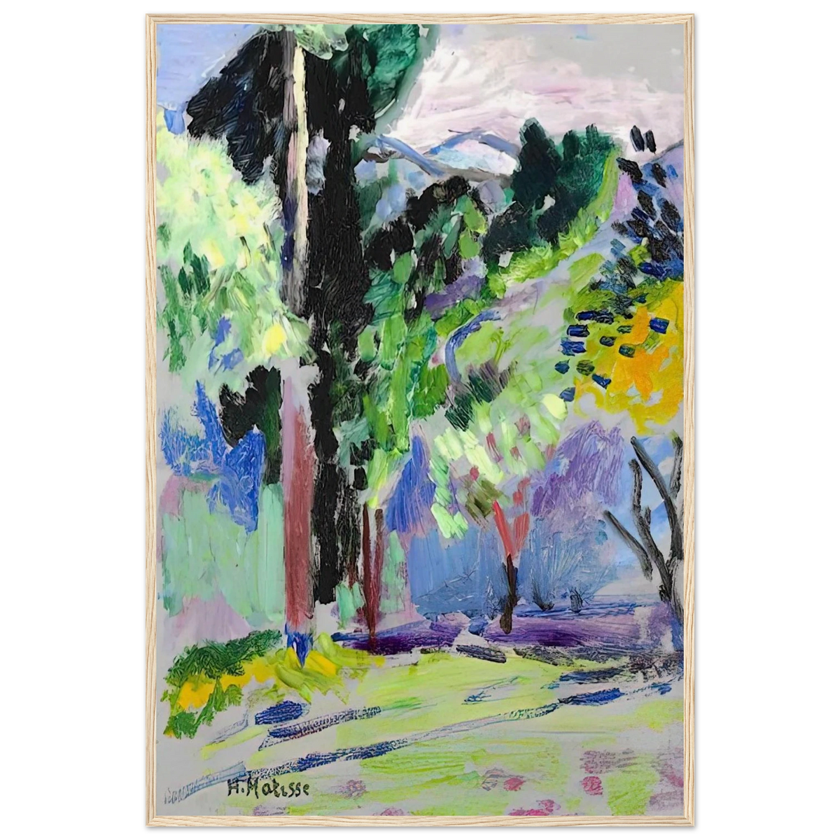 PAYSAGE A COLLIOURE 1905 Framed Poster | Henri Matisse Framed Prints Wall Art | Henri Matisse Print