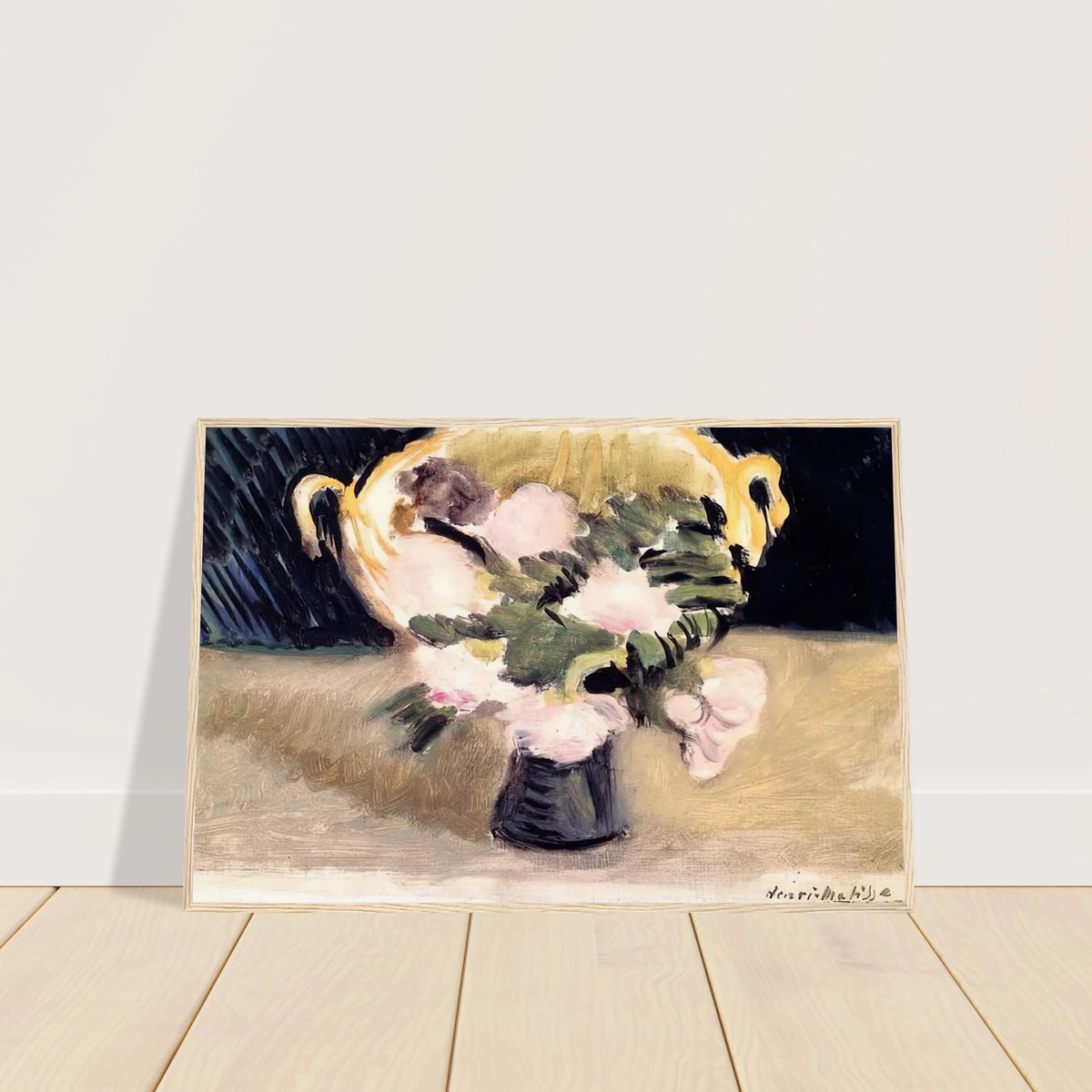 FLOWERS 1919 Framed Poster | Henri Matisse Framed Prints Wall Art | Henri Matisse Print