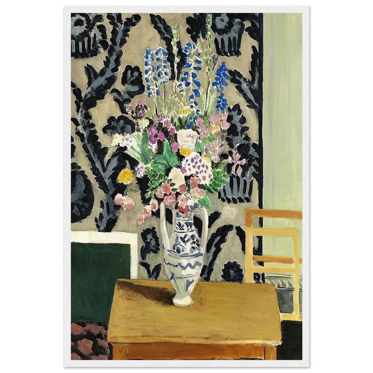 BOUQUET DE FLEURS POUR LE QUATORZE JUILLET 1919 Framed Poster | Henri Matisse Framed Prints Wall Art | Henri Matisse Print