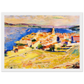 VIEW OF SAINT TROPEZ 1904 Framed Poster | Henri Matisse Framed Prints Wall Art | Henri Matisse Print