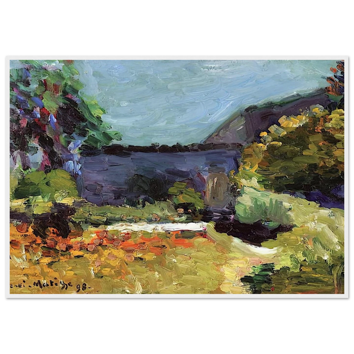 LANDSCAPE 1898 Framed Poster | Henri Matisse Framed Prints Wall Art | Henri Matisse Print