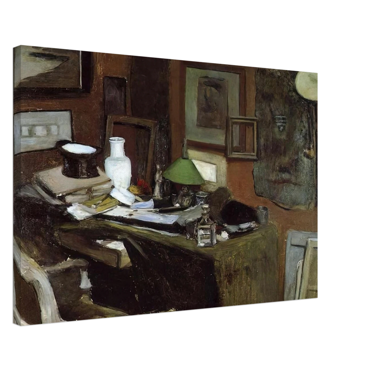 INTERIOR WITH A TOP HAT 1896 Canvas | Henri Matisse Canvas | Henri Matisse Print