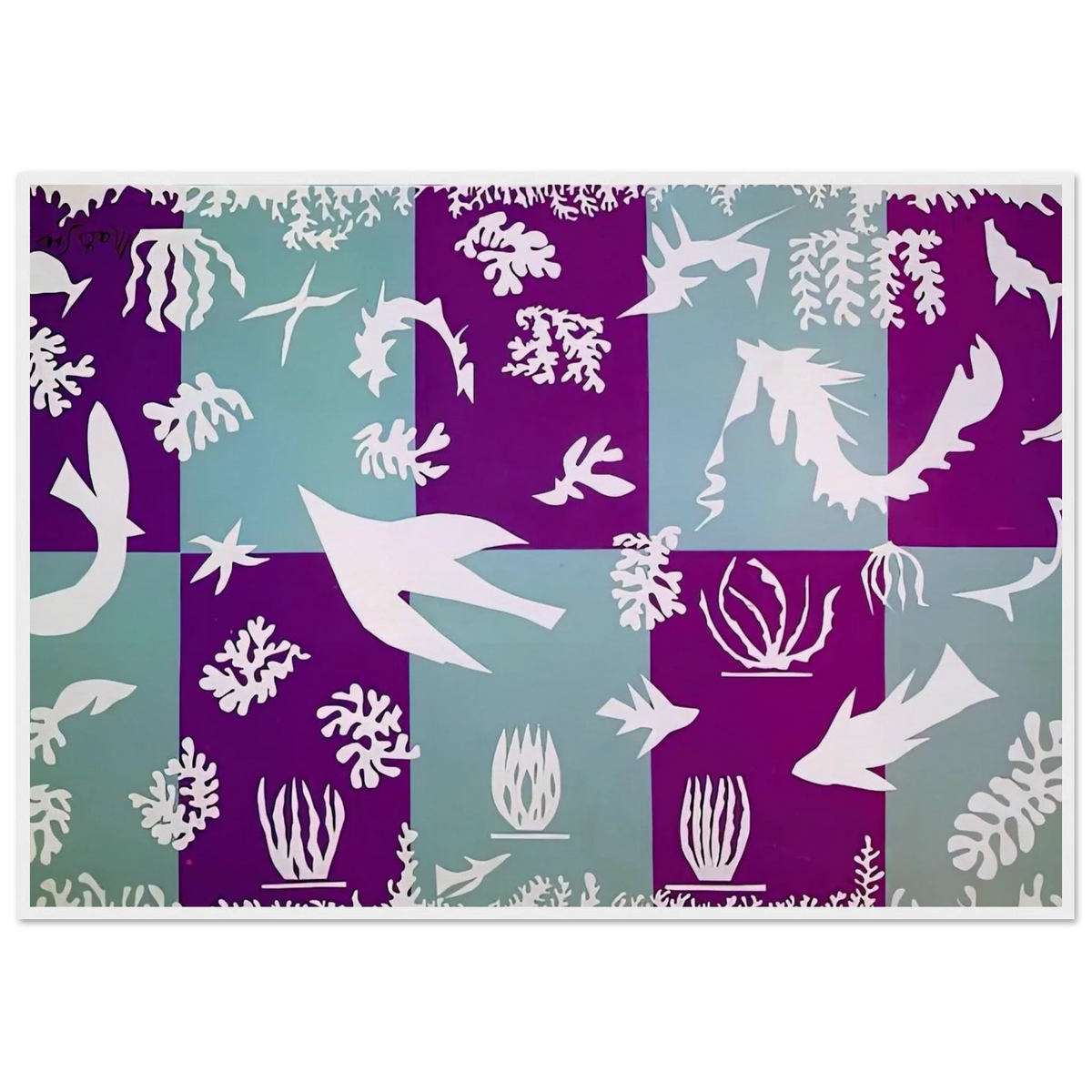 POLYNESIA LA MER 1946 Framed Poster | Henri Matisse Framed Prints Wall Art | Henri Matisse Print