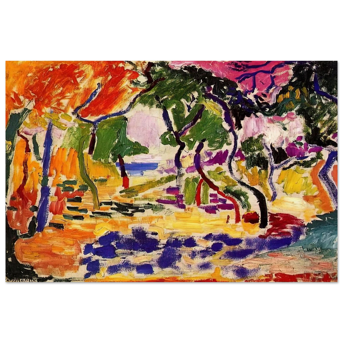 COUNTRYSIDE AT COLLIOURE 1905 Poster | Henri Matisse Poster | Henri Matisse Print