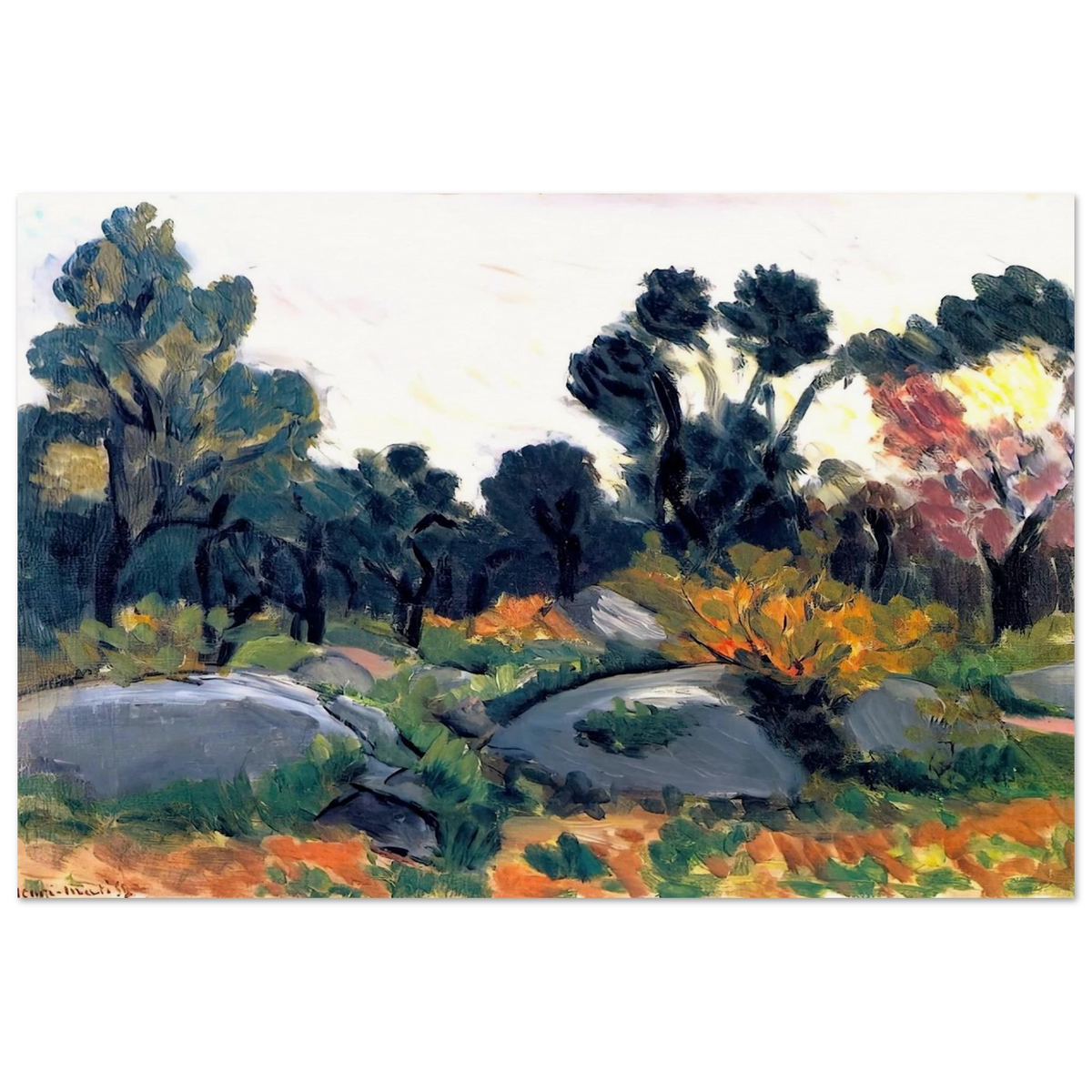 ROCKS IN THE VALLEE DU LOUP 1925 Poster | Henri Matisse Poster | Henri Matisse Print