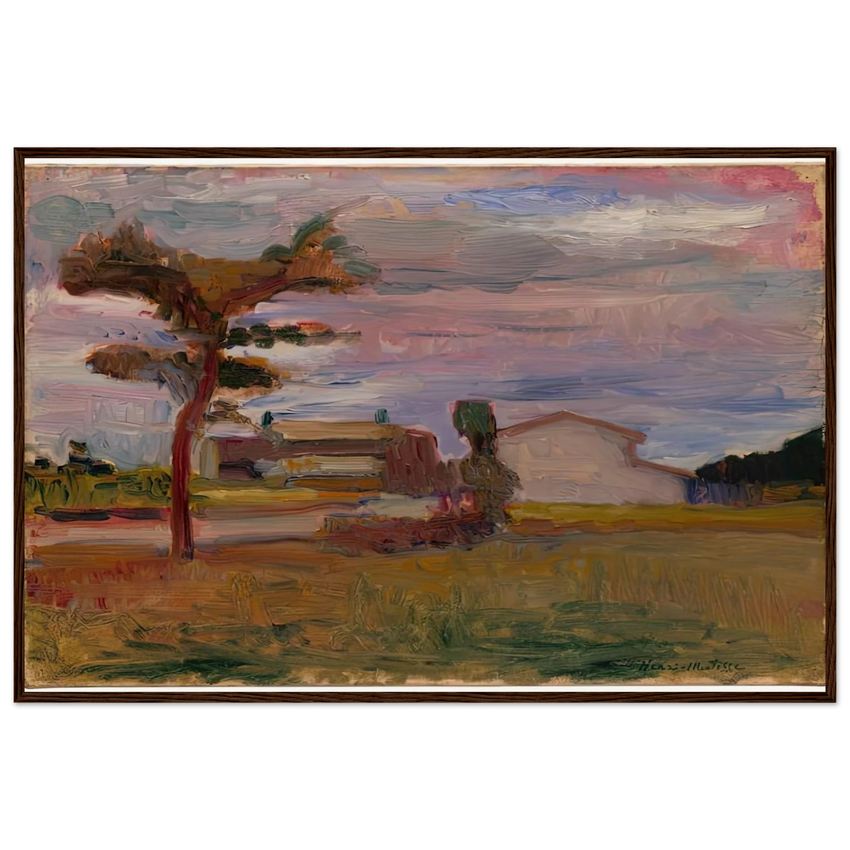 CORSICAN LANDSCAPE 1898 Framed Poster | Henri Matisse Framed Prints Wall Art | Henri Matisse Print
