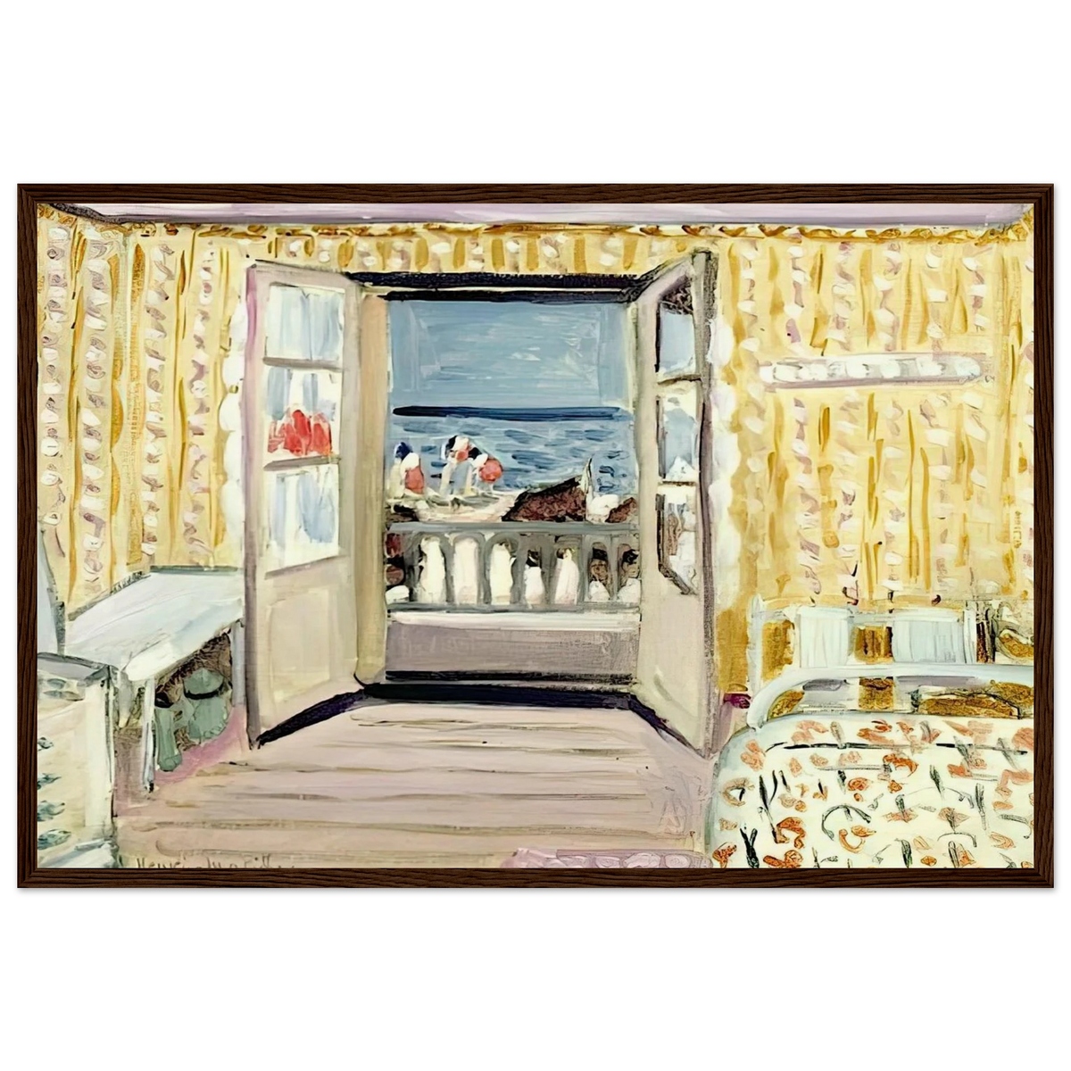 INTERIOR JULY 14TH ETRETAT 1920 Framed Poster | Henri Matisse Framed Prints Wall Art | Henri Matisse Print
