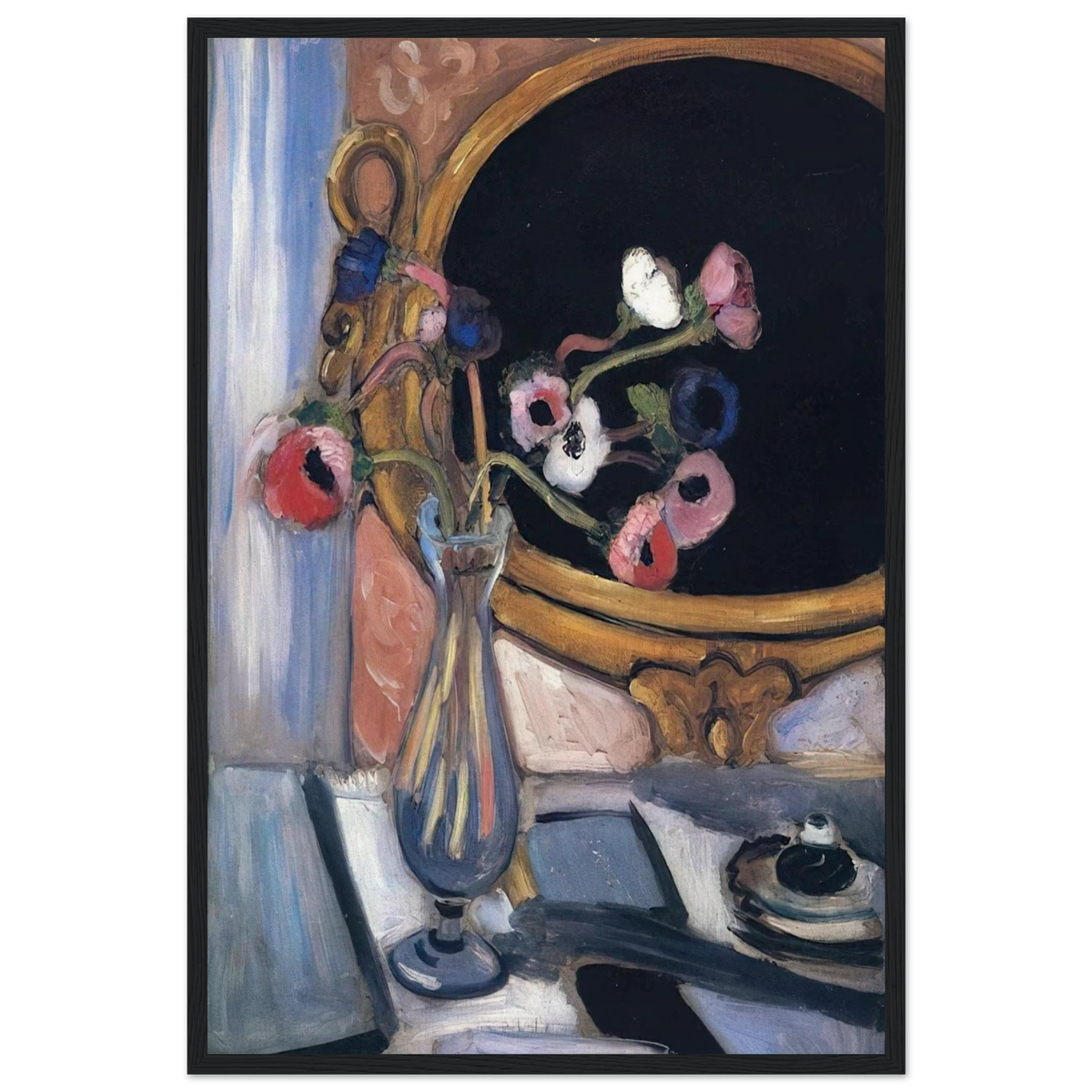 ANEMONE AND MIRROR 1920 Framed Poster | Henri Matisse Framed Prints Wall Art | Henri Matisse Print