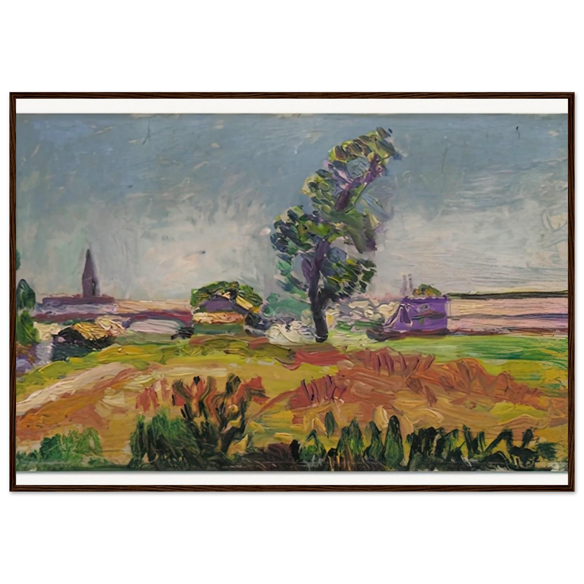 PAYSAGE DES ENVIRONS DE TOULOUSE LE PONT DES DEMOISELLES 1898 Framed Poster | Henri Matisse Framed Prints Wall Art | Henri Matisse Print