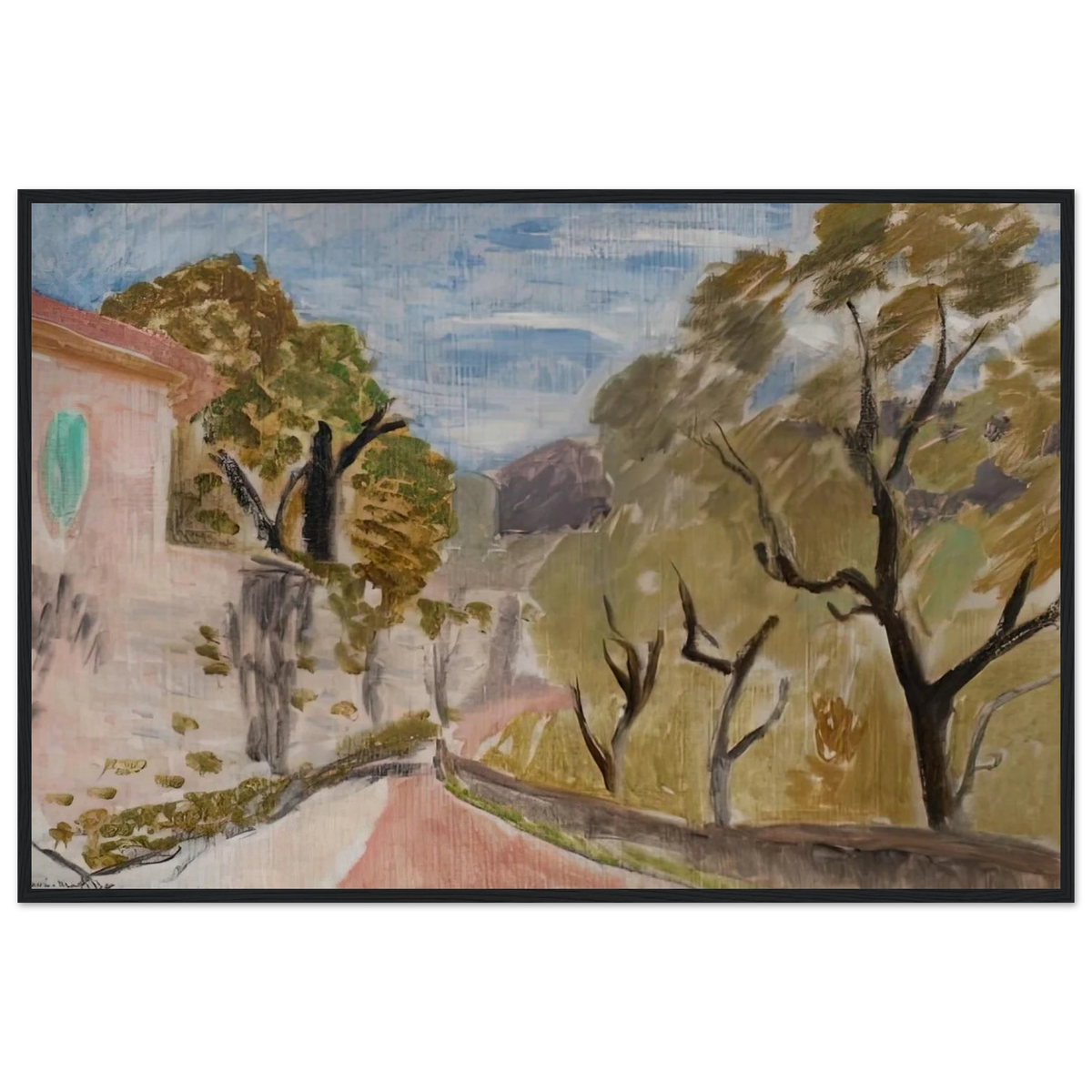 PAYSAGE OU RUE DANS LE MIDI 1918 Framed Poster | Henri Matisse Framed Prints Wall Art | Henri Matisse Print