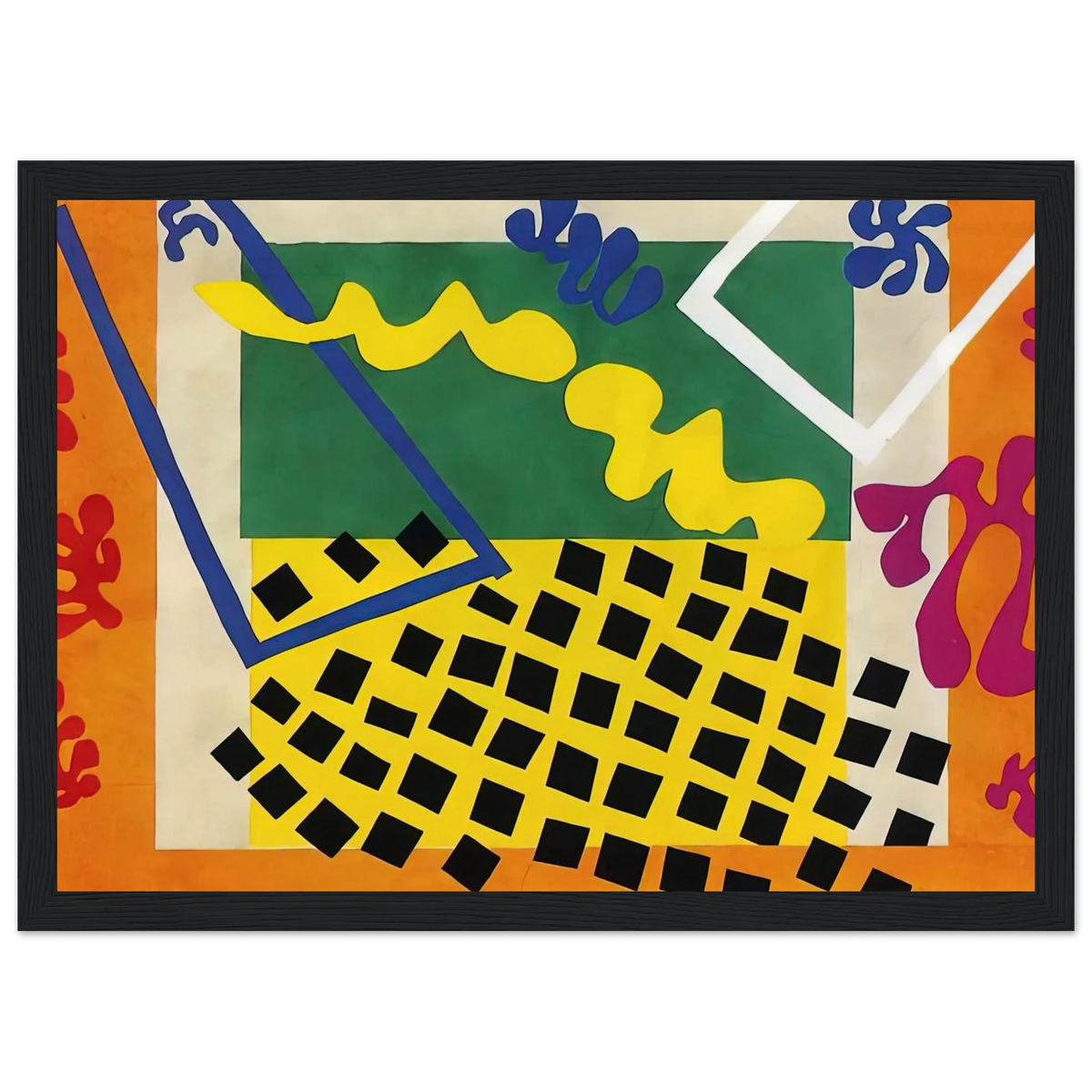 CUT OUTS 3 Framed Poster | Henri Matisse Framed Prints Wall Art | Henri Matisse Print