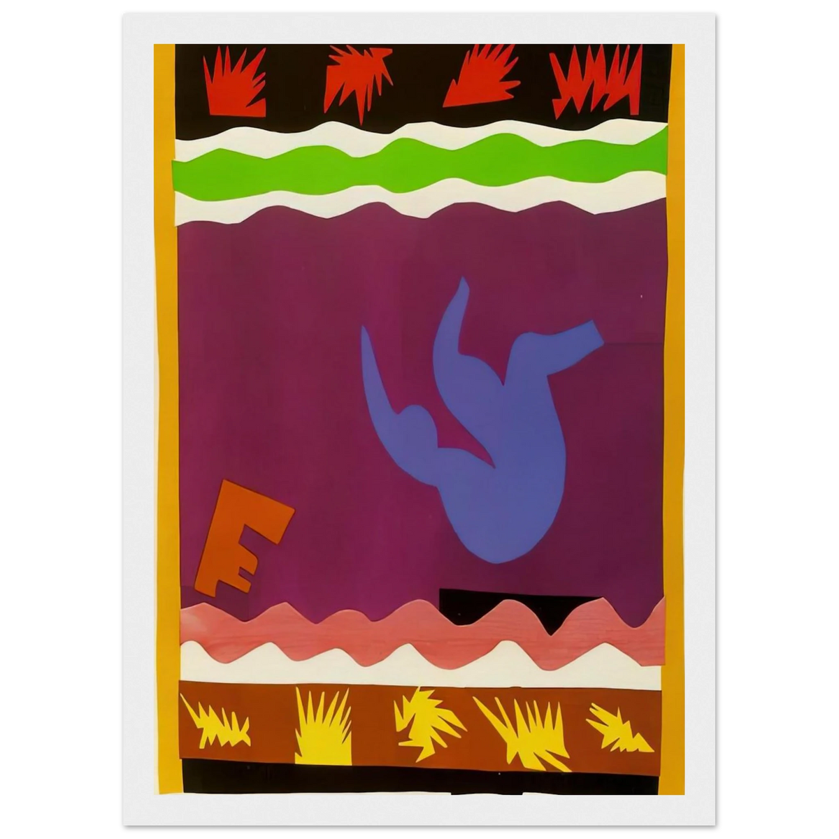 THE TOBOGGAN 1943 Framed Poster | Henri Matisse Framed Prints Wall Art | Henri Matisse Print