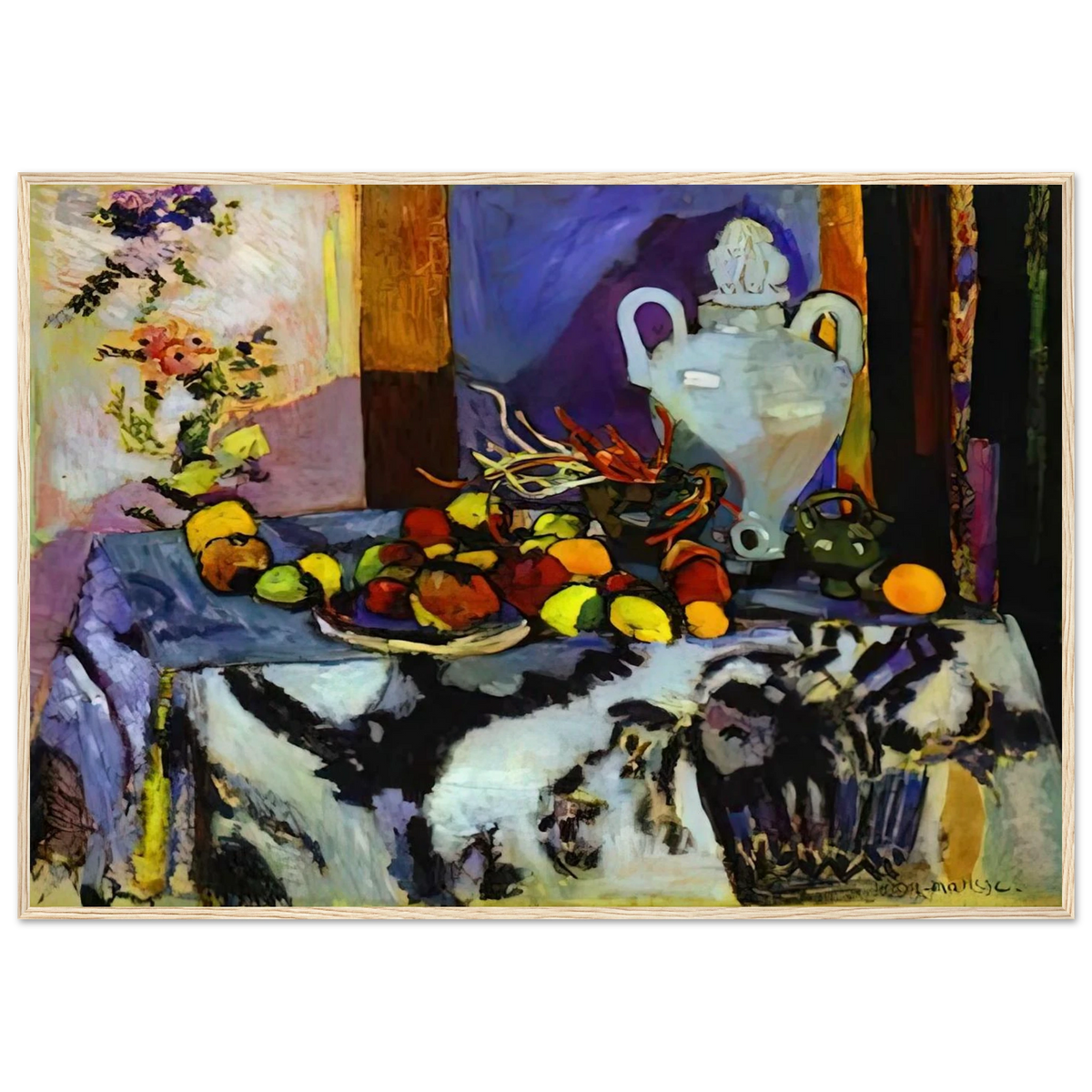 BLUE STILL LIFE Framed Poster | Henri Matisse Framed Prints Wall Art | Henri Matisse Print