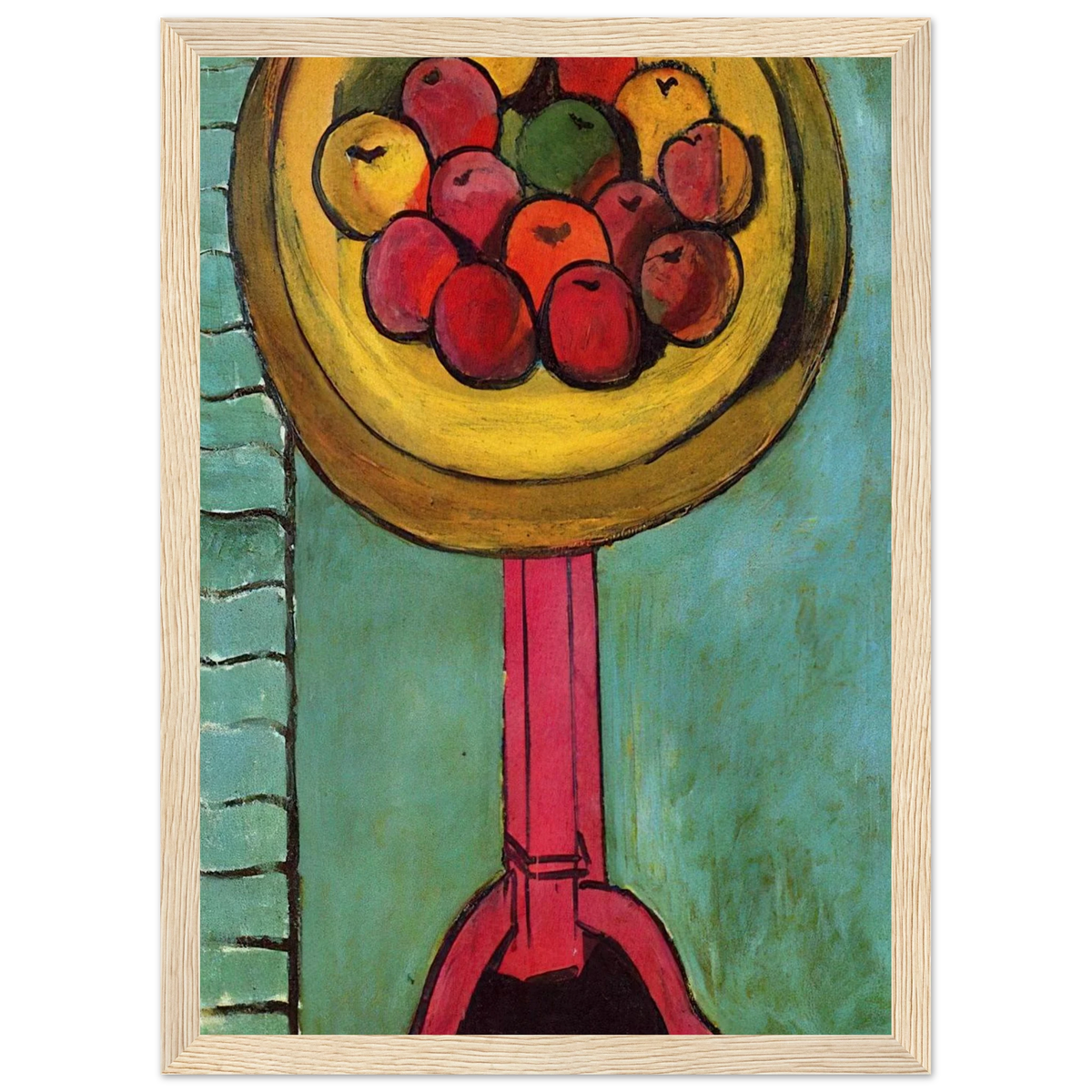 APPLES ON A TABLE GREEN BACKGROUND 1916 Framed Poster | Henri Matisse Framed Prints Wall Art | Henri Matisse Print
