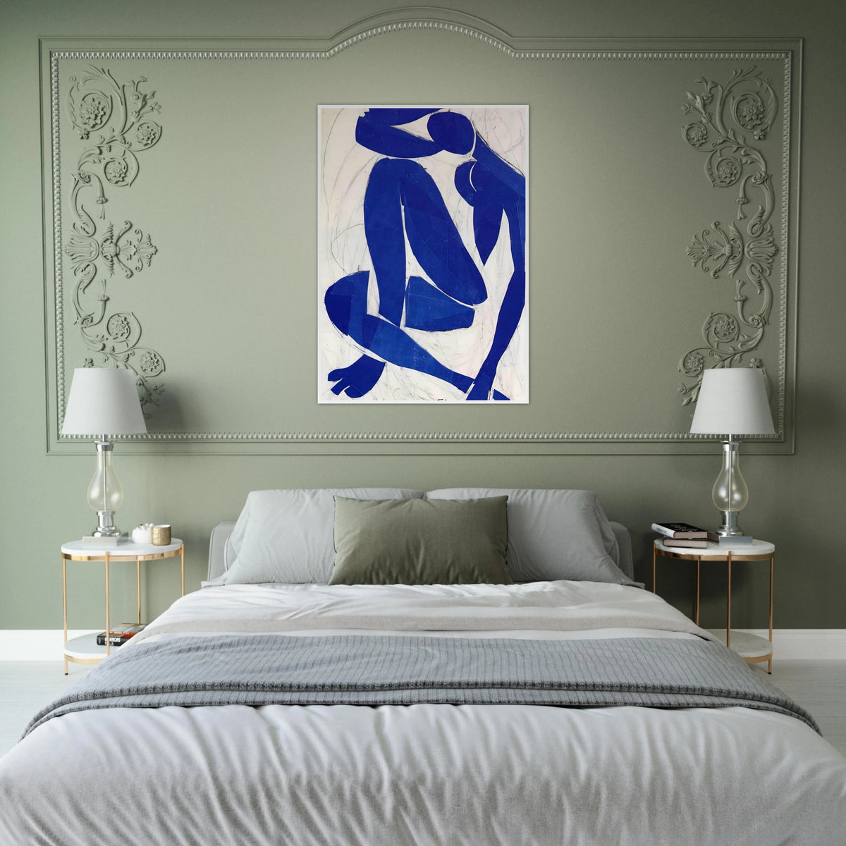 BLUE NUDE IV 1952 Framed Poster | Henri Matisse Framed Prints Wall Art | Henri Matisse Print