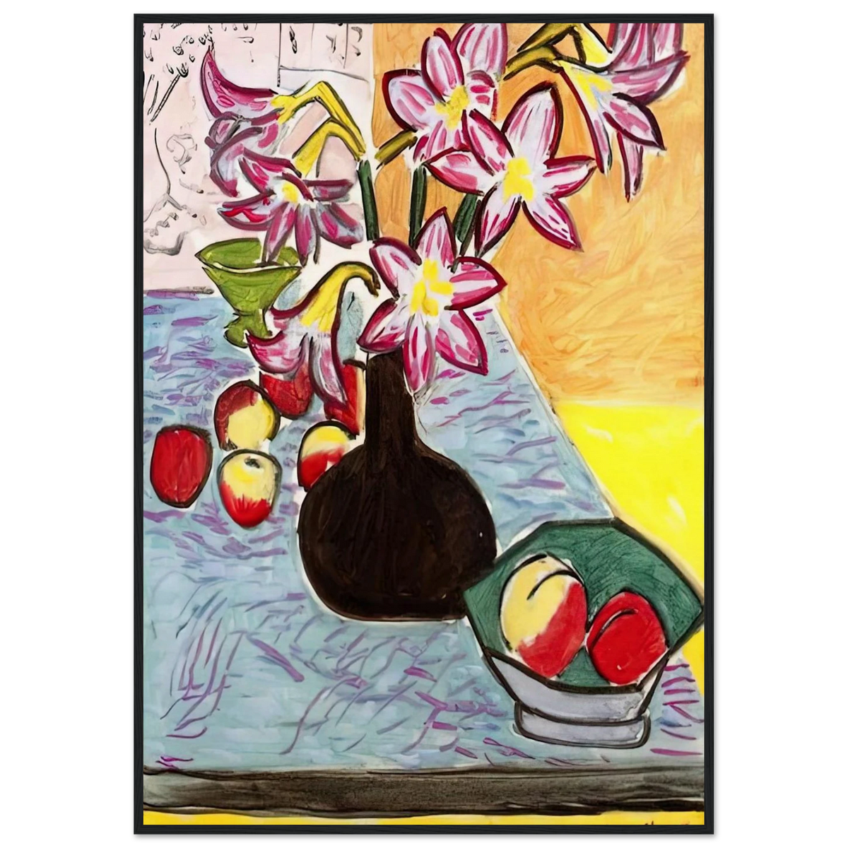 VASE OF AMARYLLIS 1941 Framed Poster | Henri Matisse Framed Prints Wall Art | Henri Matisse Print