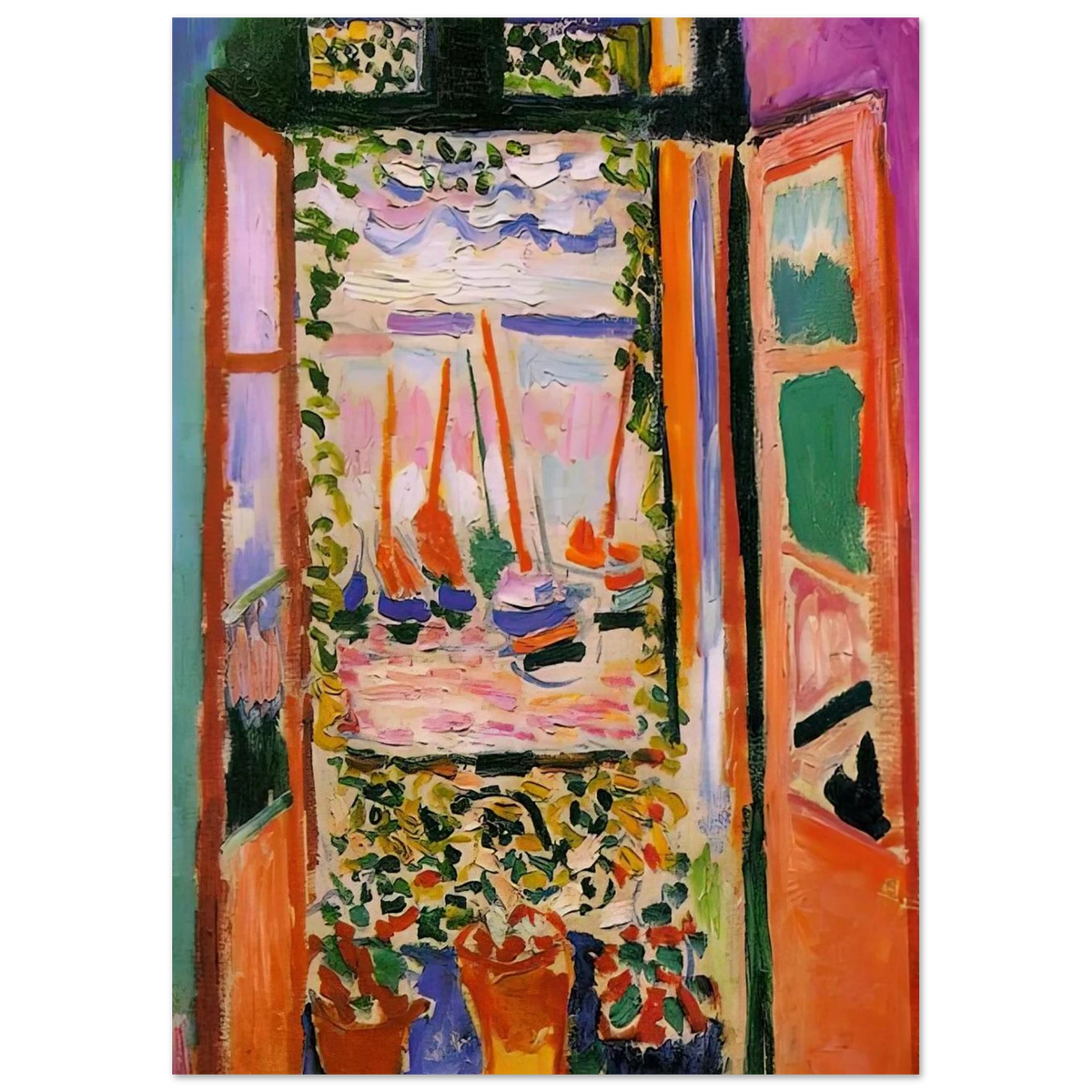 OPEN WINDOW COLLIOURE 1905 Poster | Henri Matisse Poster | Henri Matisse Print
