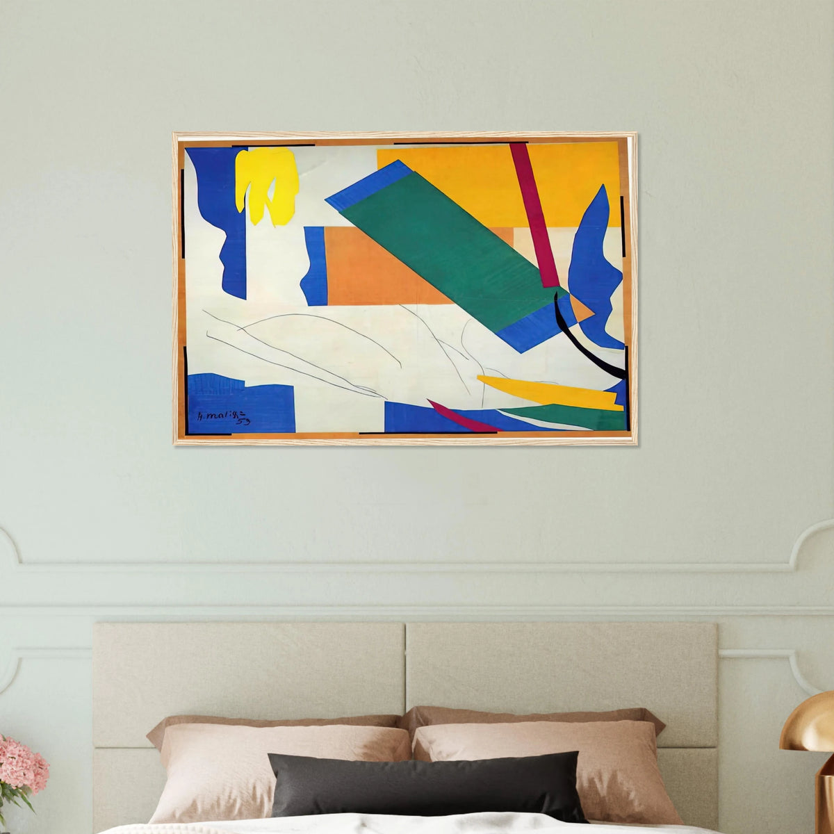 MEMORY OF OCEANIA Framed Poster | Henri Matisse Framed Prints Wall Art | Henri Matisse Print