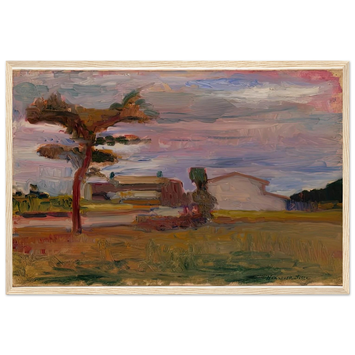 CORSICAN LANDSCAPE 1898 Framed Poster | Henri Matisse Framed Prints Wall Art | Henri Matisse Print