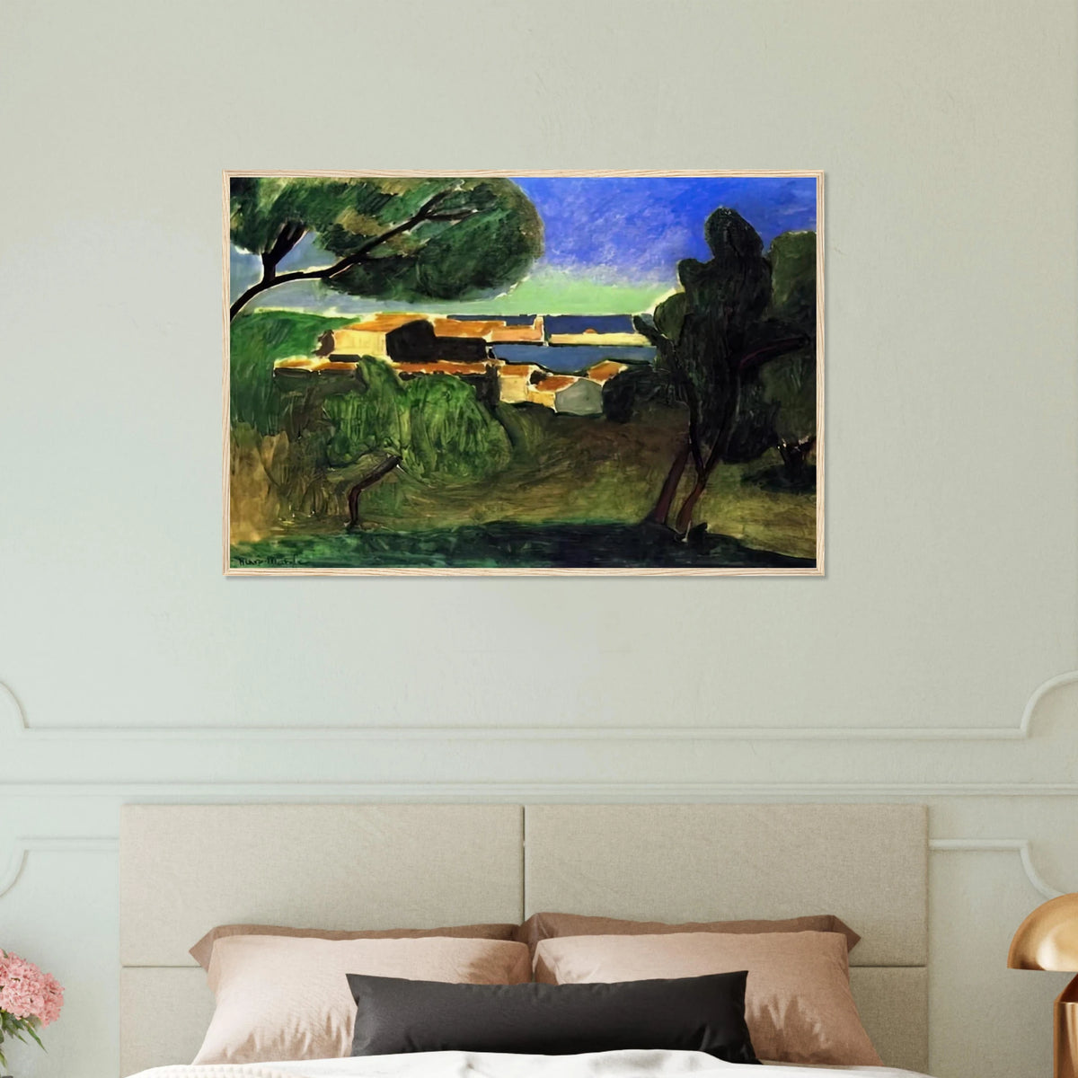 LANDSCAPE AT COLLIOURE III 1907 Framed Poster | Henri Matisse Framed Prints Wall Art | Henri Matisse Print