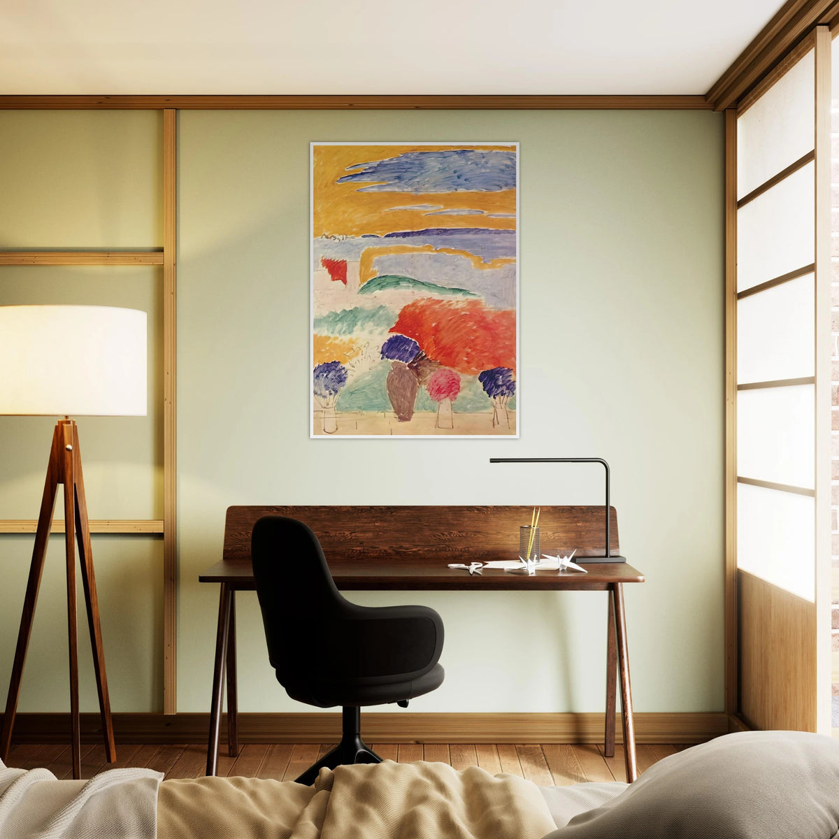OPEN WINDOW AT TANGIER 1913 Framed Poster | Henri Matisse Framed Prints Wall Art | Henri Matisse Print