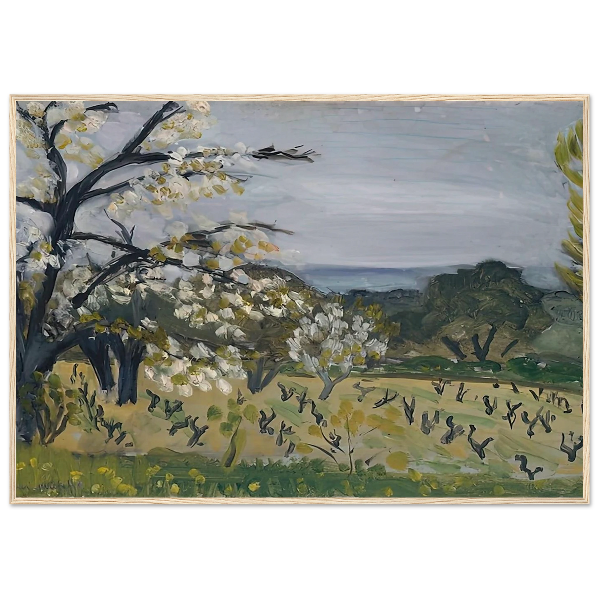 LANDSCAPE NICE 1919 Framed Poster | Henri Matisse Framed Prints Wall Art | Henri Matisse Print