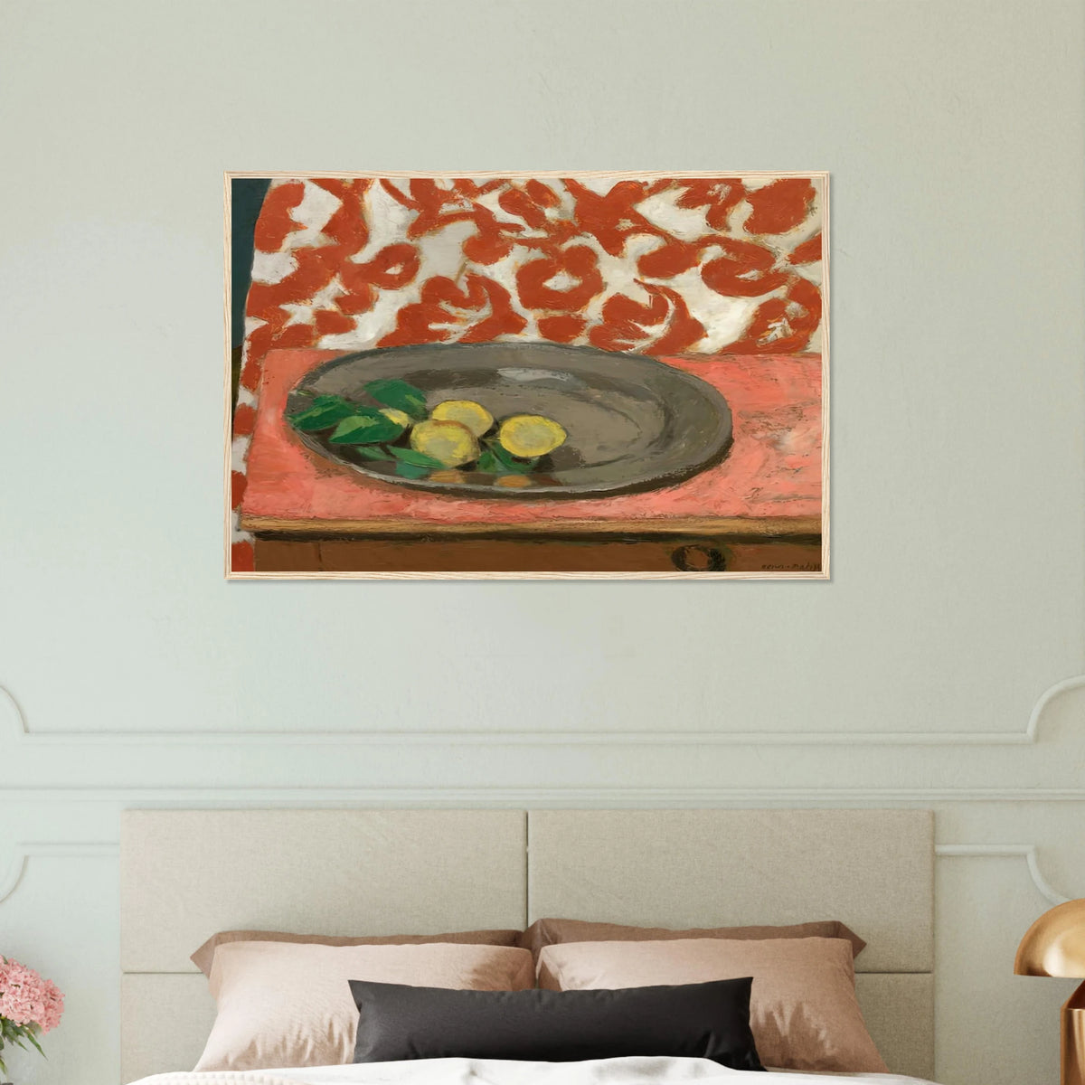 LEMONS ON A PEWTER PLATE 1929 Framed Poster | Henri Matisse Framed Prints Wall Art | Henri Matisse Print