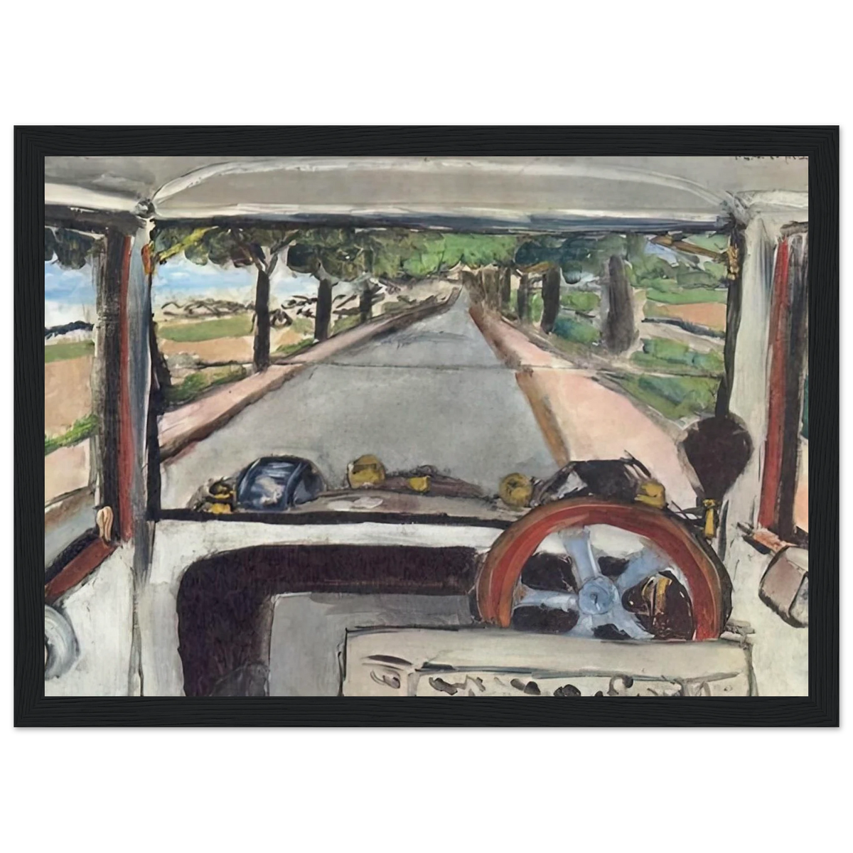 THE WINDSHIELD 1917 0 Framed Poster | Henri Matisse Framed Prints Wall Art | Henri Matisse Print