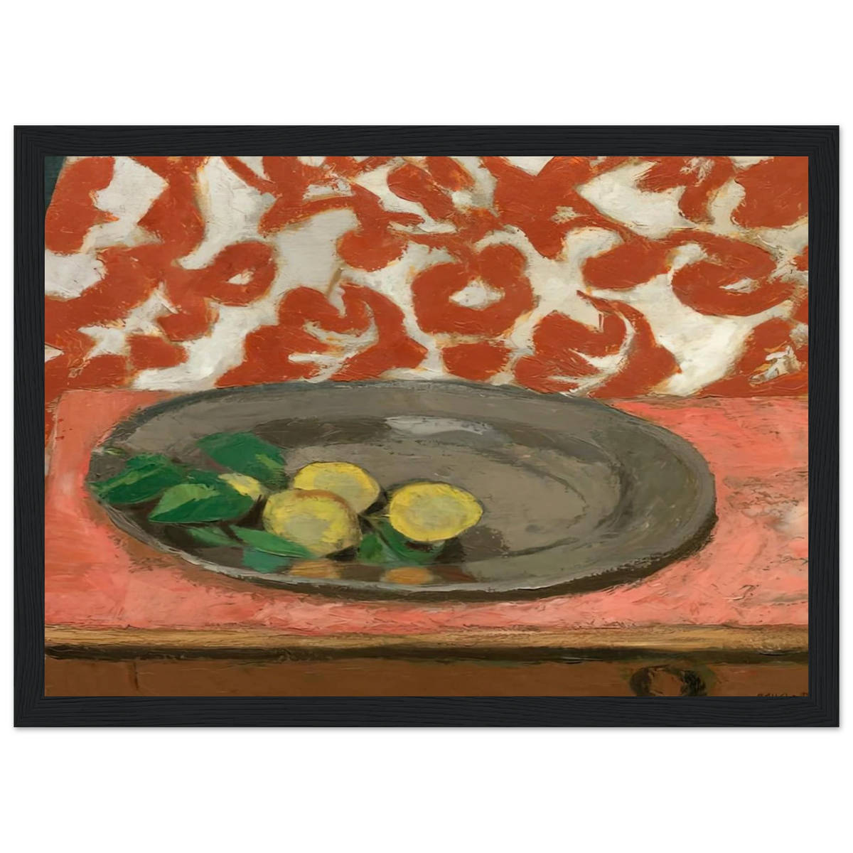 LEMONS ON A PEWTER PLATE 1929 Framed Poster | Henri Matisse Framed Prints Wall Art | Henri Matisse Print