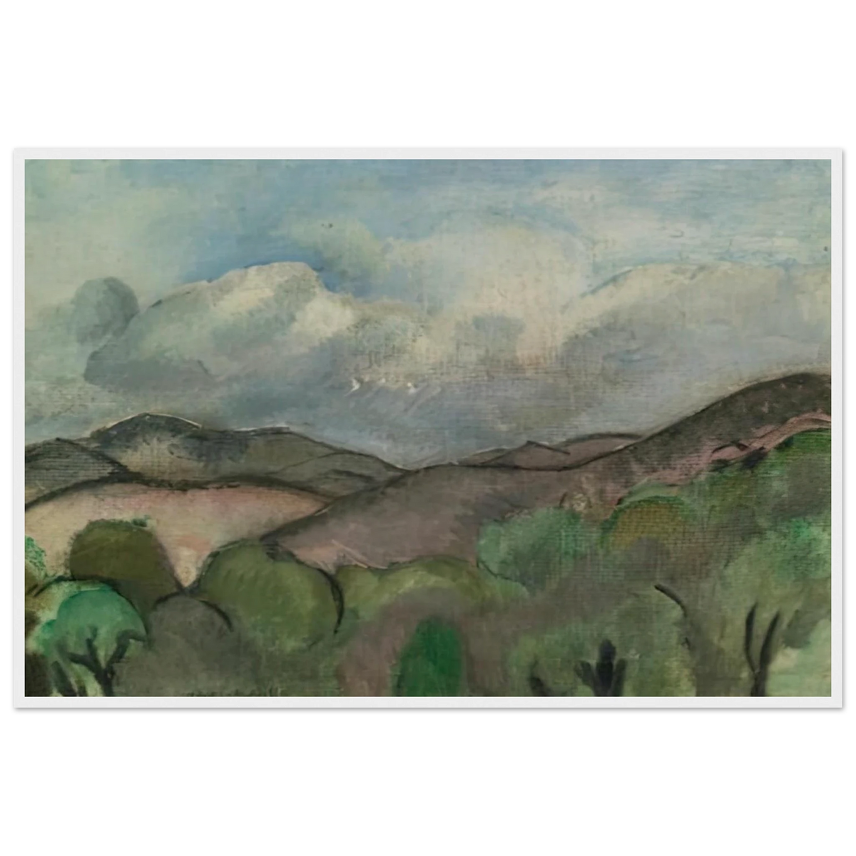 LE MONT CHAUVE A NICE 1918 Framed Poster | Henri Matisse Framed Prints Wall Art | Henri Matisse Print