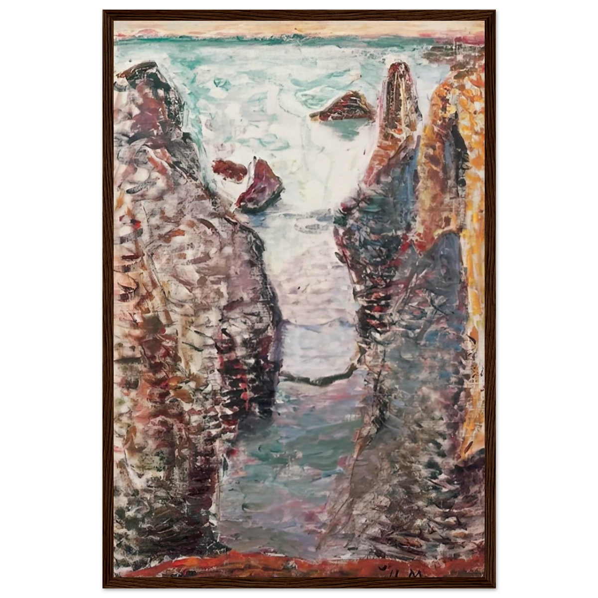 CIFFS BELLE ILE 1897 Framed Poster | Henri Matisse Framed Prints Wall Art | Henri Matisse Print