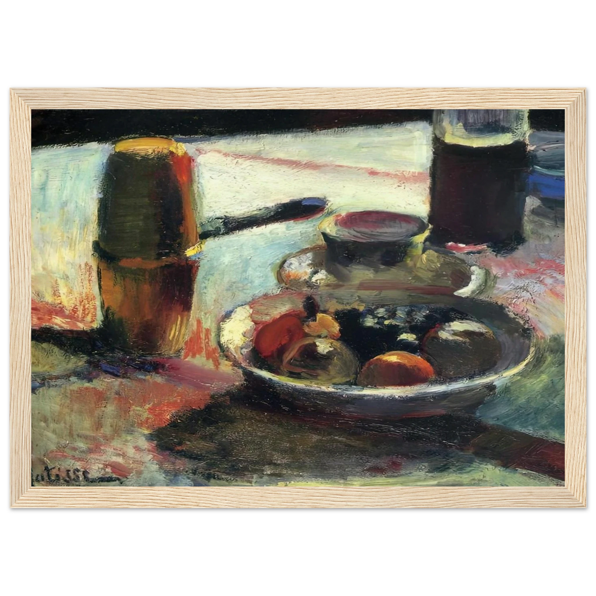 FRUIT AND COFFEE POT Framed Poster | Henri Matisse Framed Prints Wall Art | Henri Matisse Print